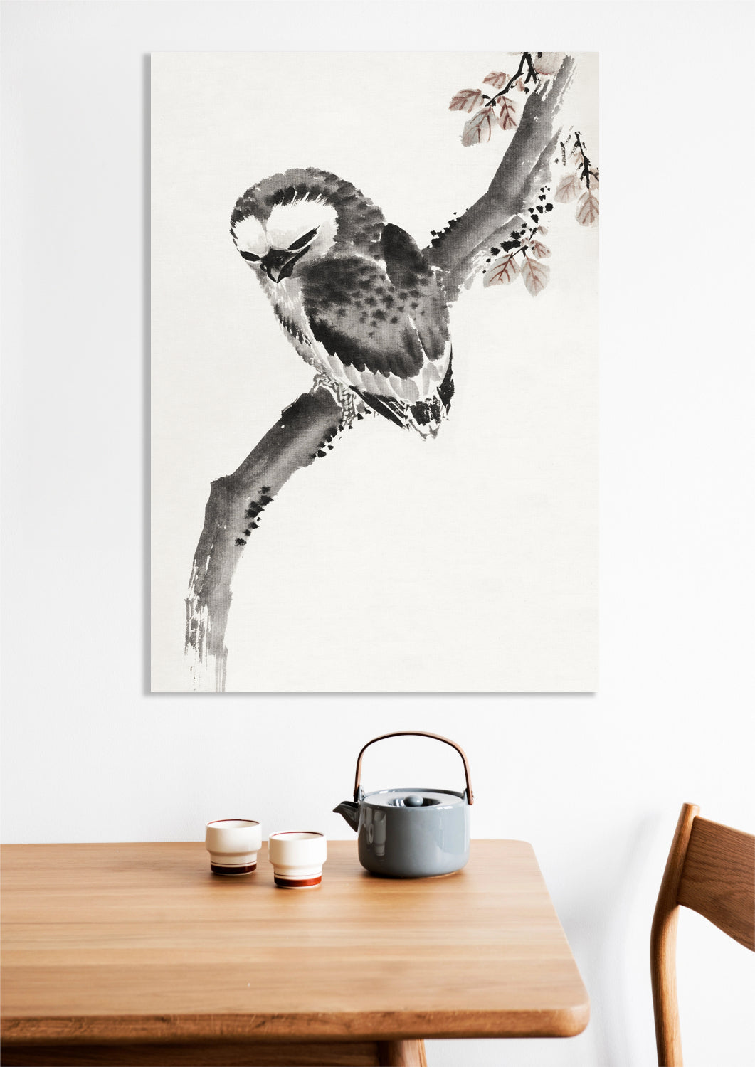 Obraz Japanese Owl, Hokusai Japoński Vintage do Salonu