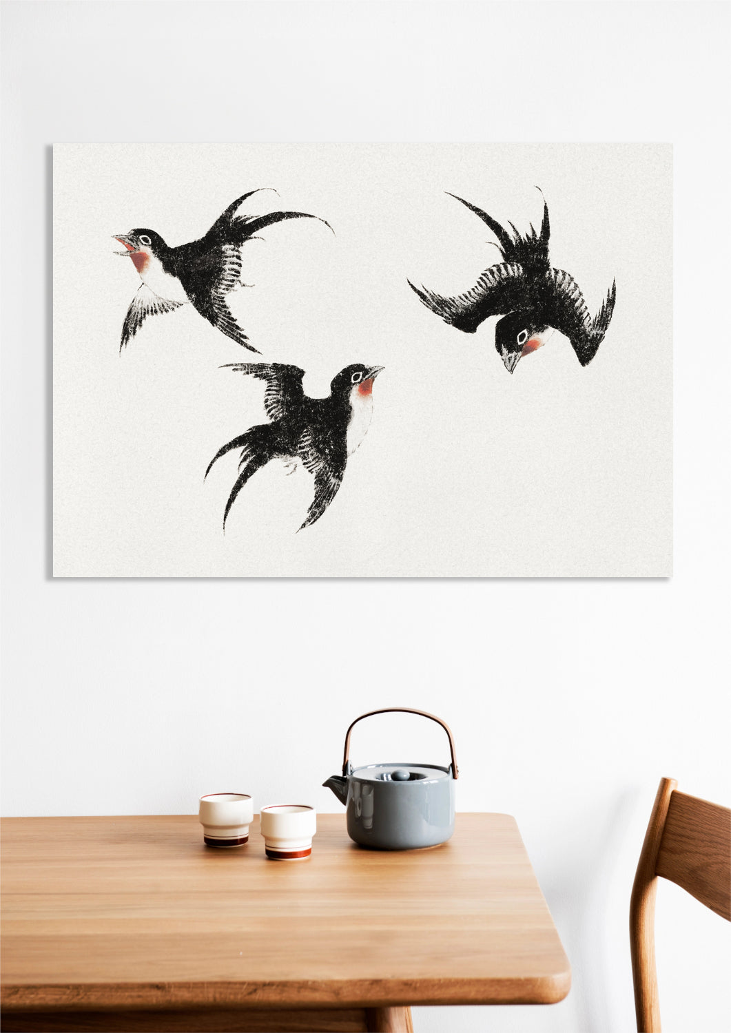 Obraz Birds, Hokusai Japoński Vintage do Salonu