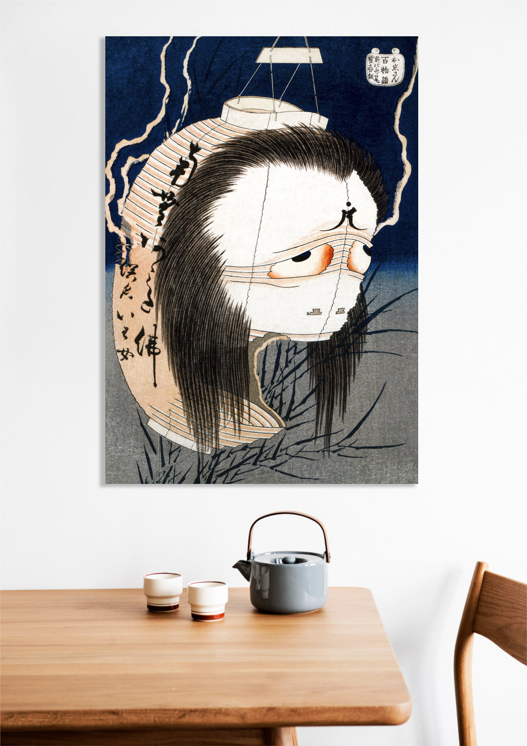 Obraz The Lantern Ghost, Iwa, Hokusai Japoński Vintage do Salonu