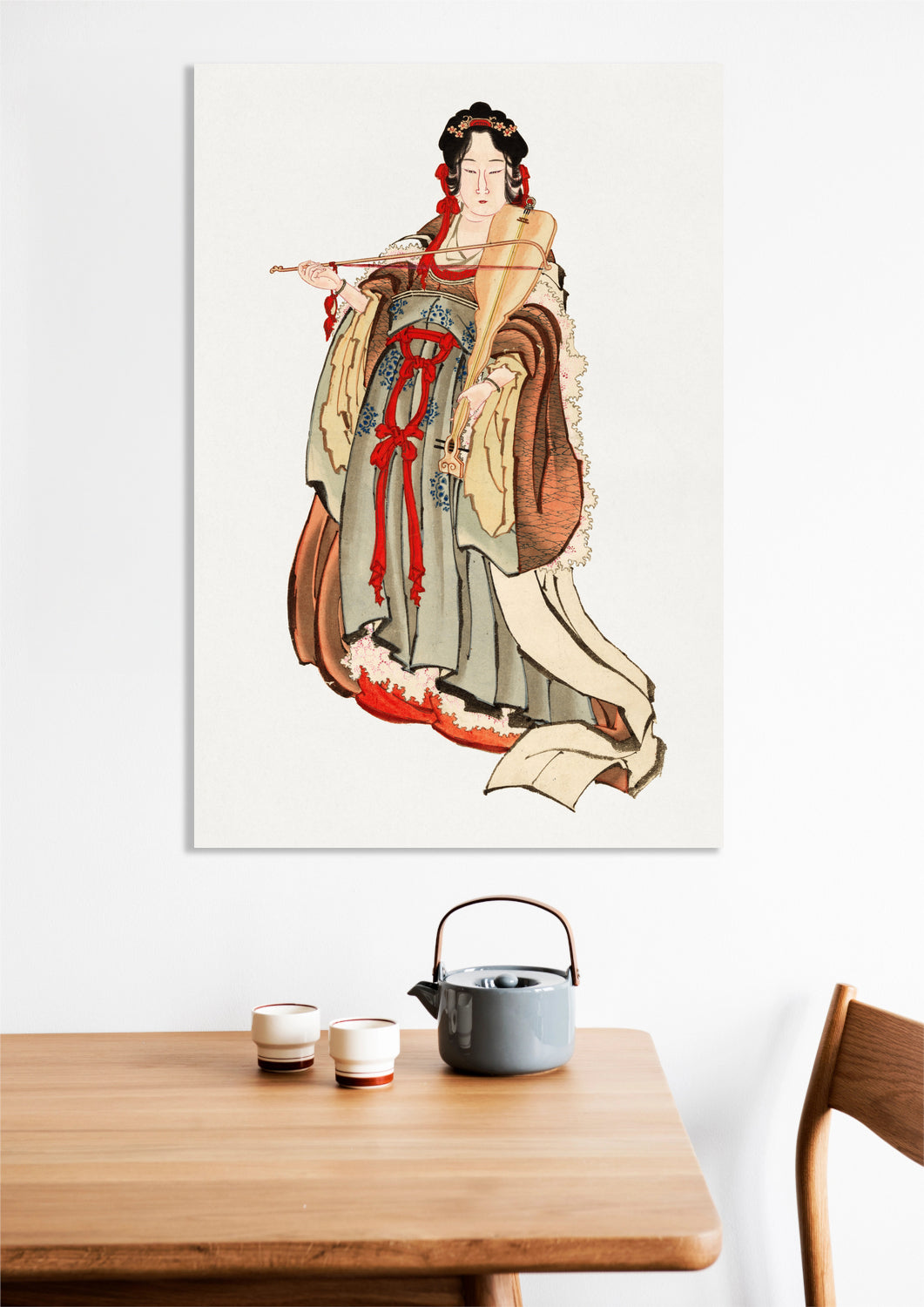 Obraz 70x100cm Benten (Goddess of Love), Hokusai Japoński Vintage do Salonu