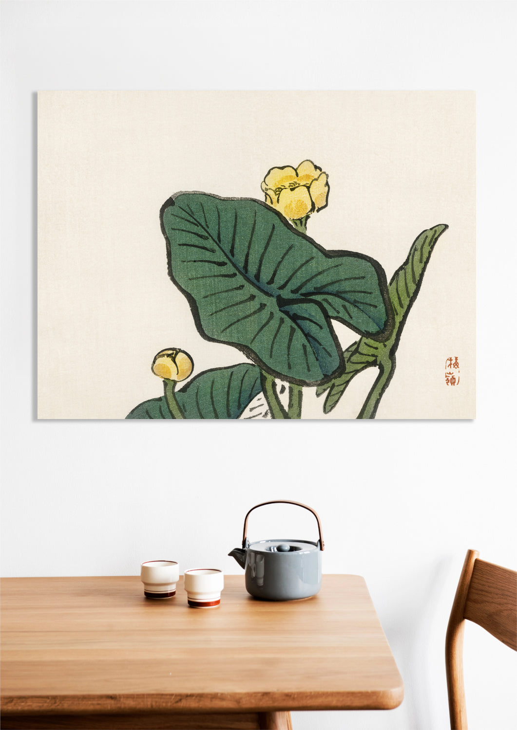 Obraz Water-Lily, Kōno Bairei Japoński Vintage do Salonu