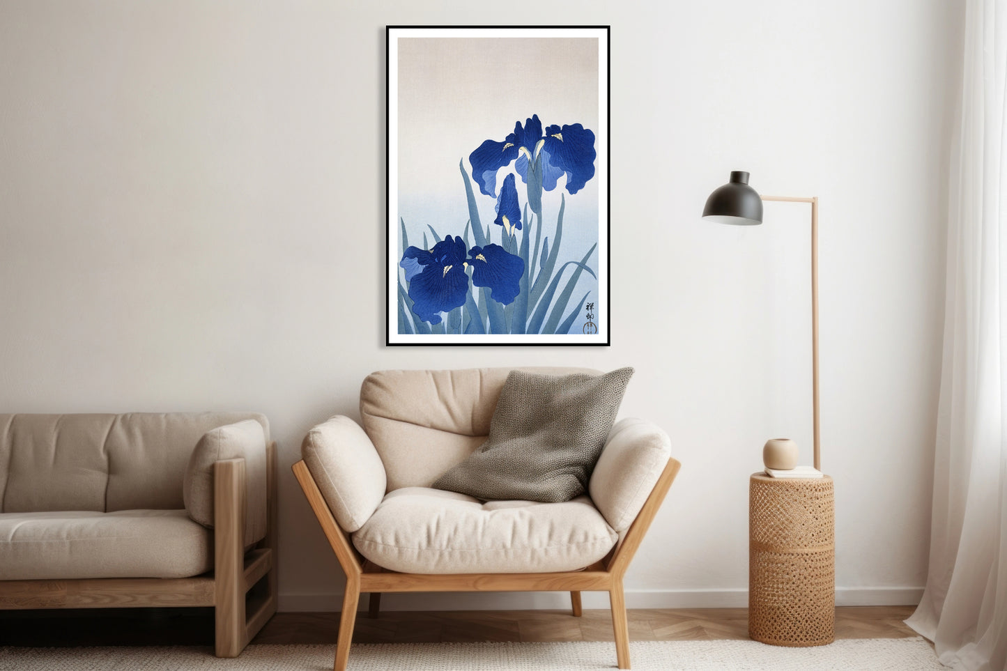 Plakat Iris Flowers, Koson Japoński Vintage do Salonu