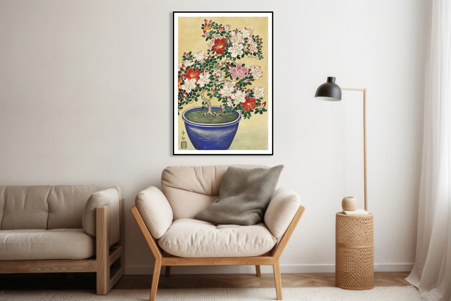 Plakat Blooming Azalea, Koson Japoński Vintage do Salonu
