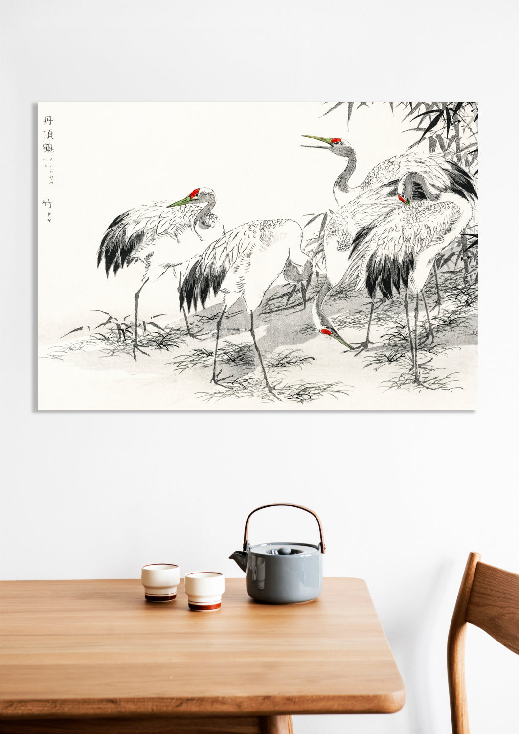 Obraz Japanese Crane, Kashu Japoński Vintage do Salonu