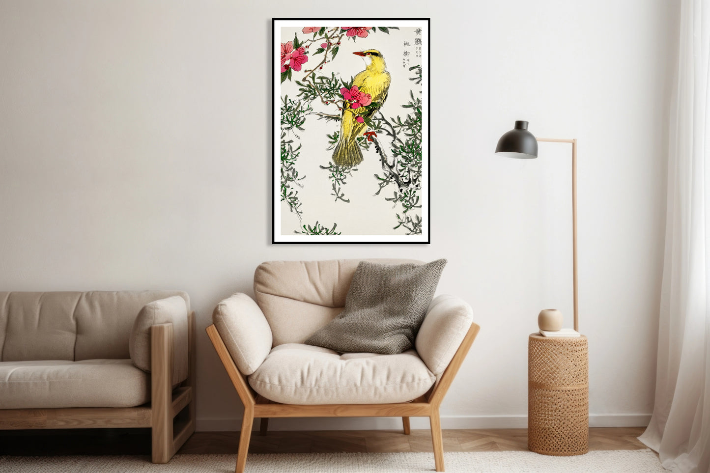 Plakat Chinese Bush-Warbler, Kashu Vintage do Salonu