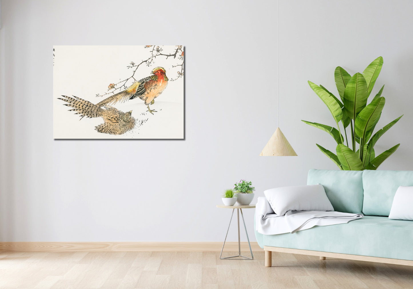 Obraz Golden Pheasant, Kashu Japoński Vintage do Salonu
