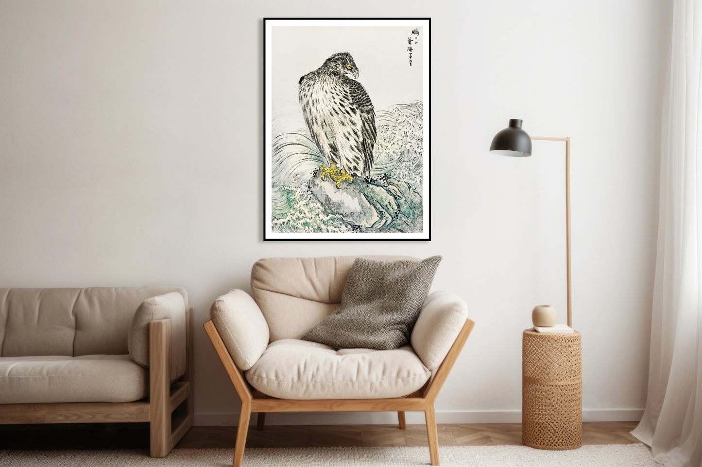 Plakat Golden Eagle, Kashu Japoński Vintage do Salonu