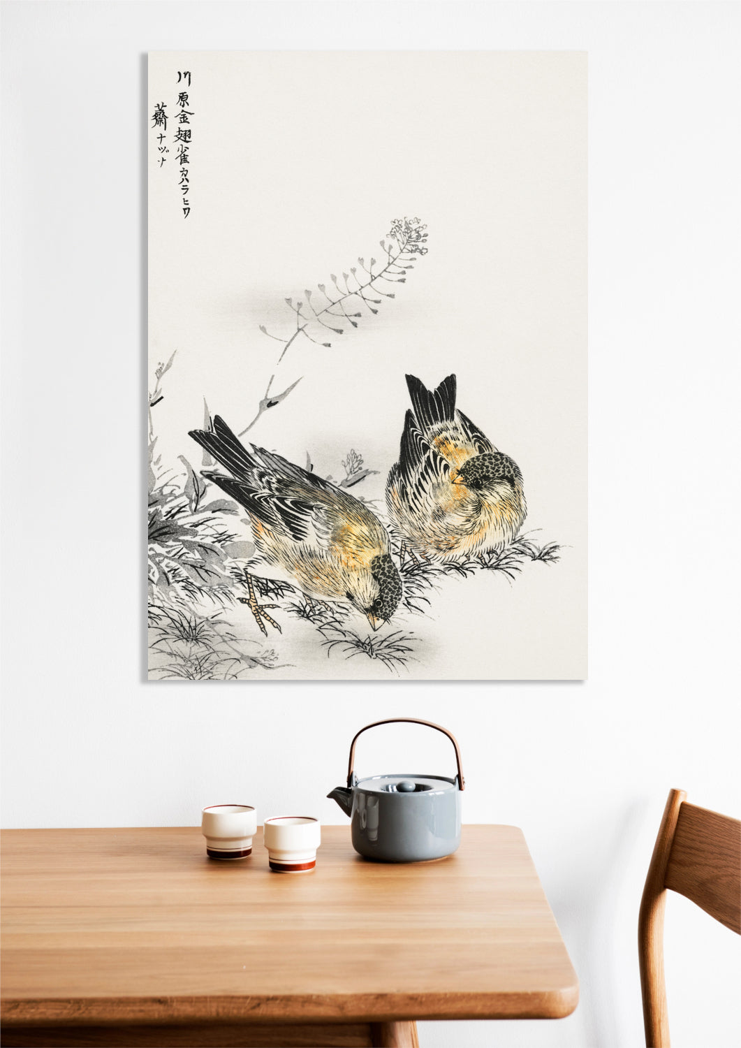 Obraz Greenfinch, Kashu Japoński Vintage do Salonu