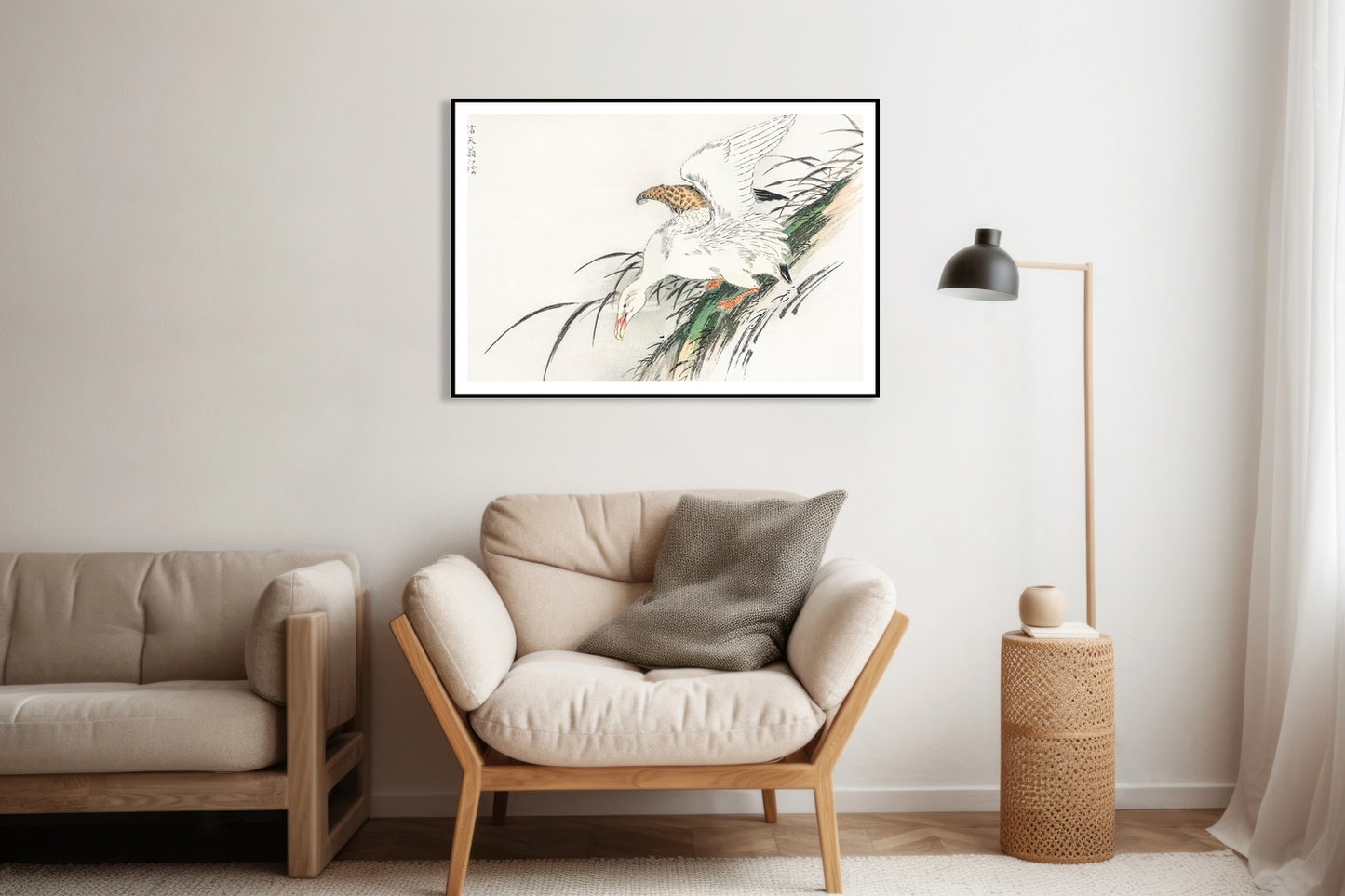 Plakat Albatross, Kashu Japoński Vintage do Salonu
