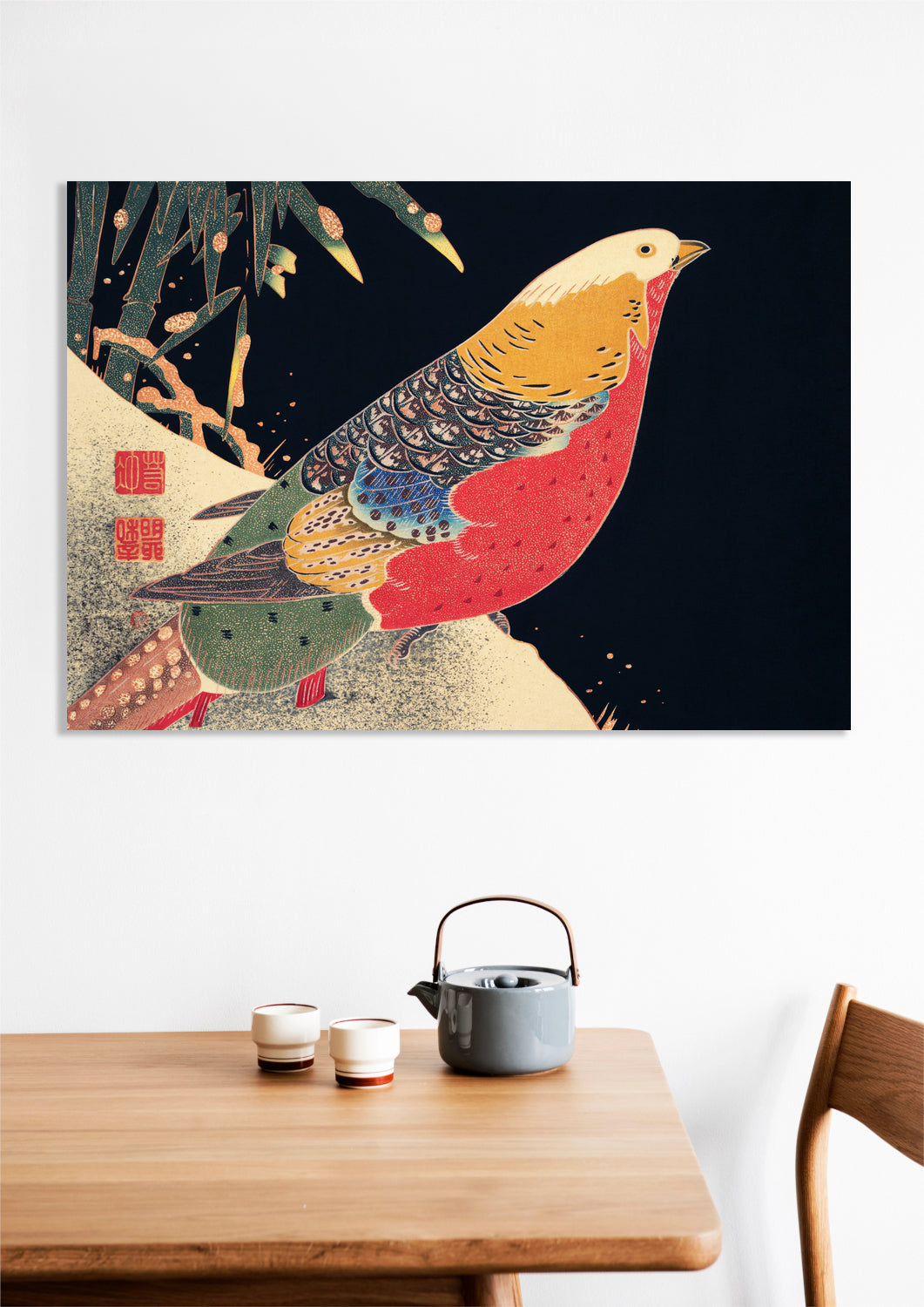 Obraz Golden Pheasant, Jakuchu Japoński Vintage