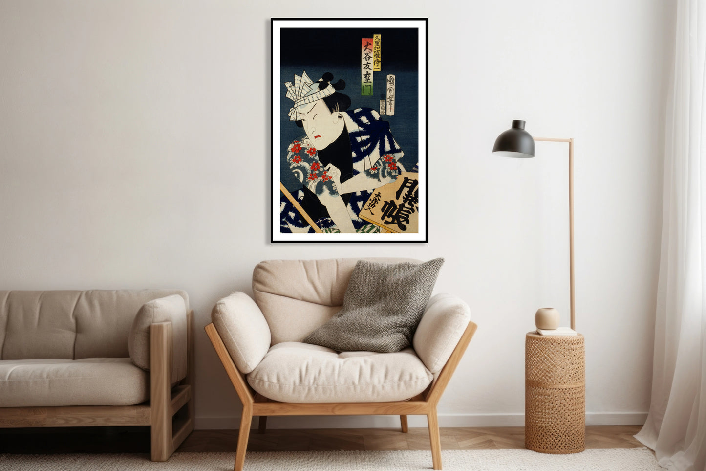 Plakat Aktor 5, Kunichika Japoński Vintage do Salonu