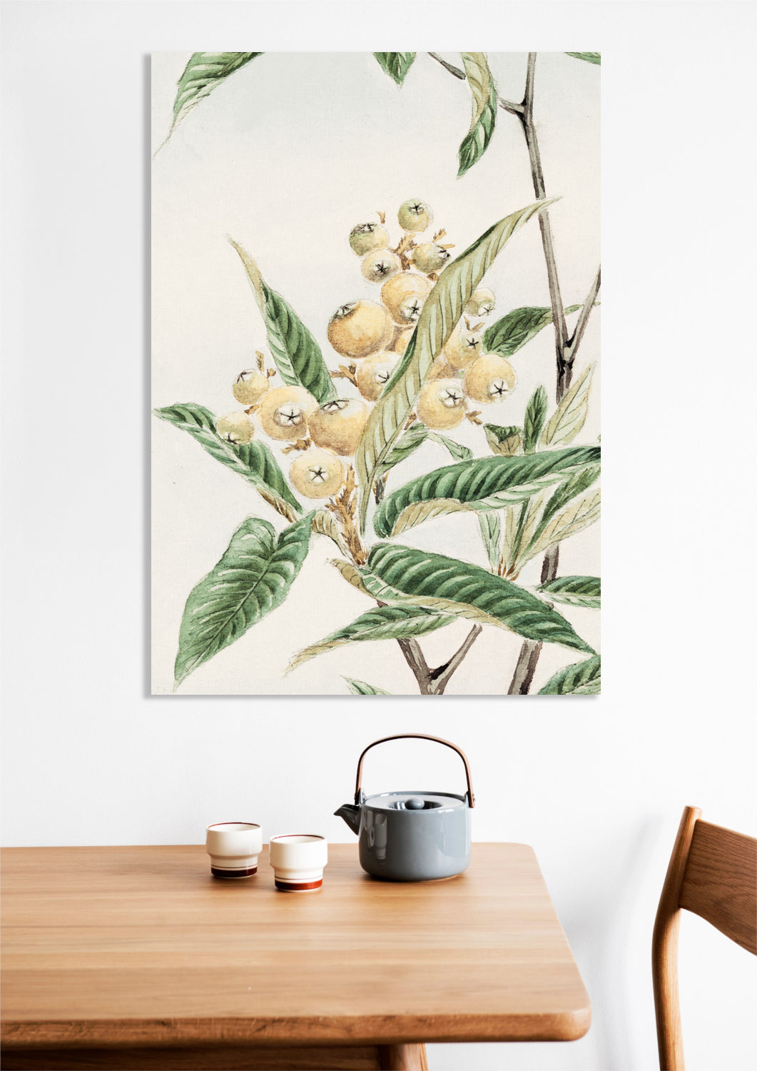 Obraz Biwa Loquat, Morikaga Japoński Vintage do Salonu