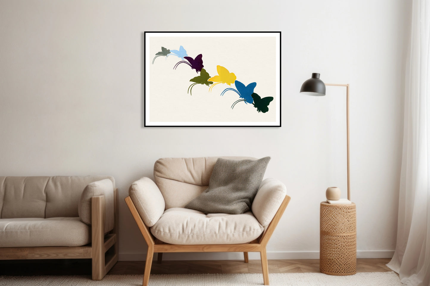 Plakat Butterfly 18, Sekka Japoński Vintage do Salonu
