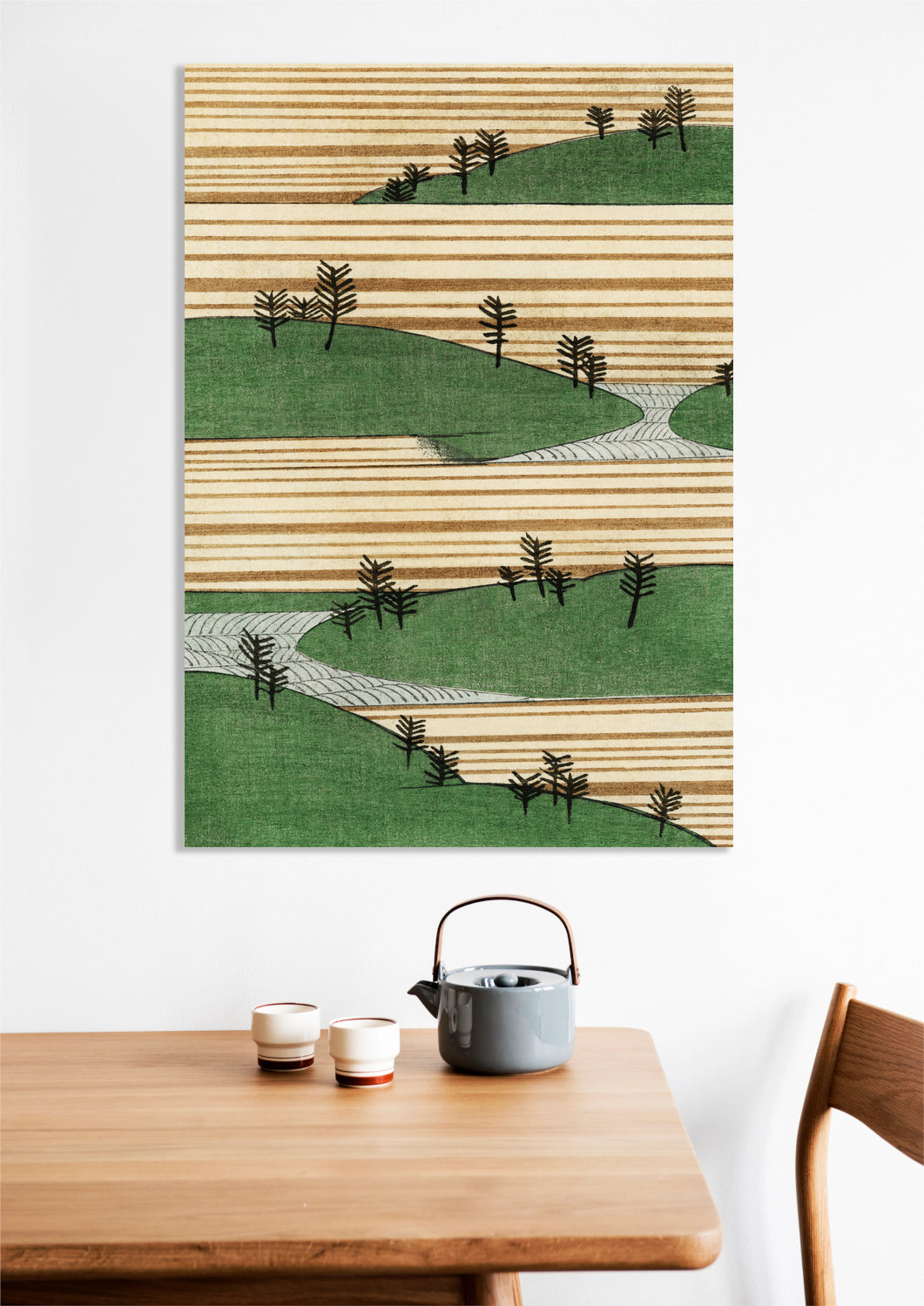 Obraz Landscape, Bijutsukai Japoński Vintage do Salonu