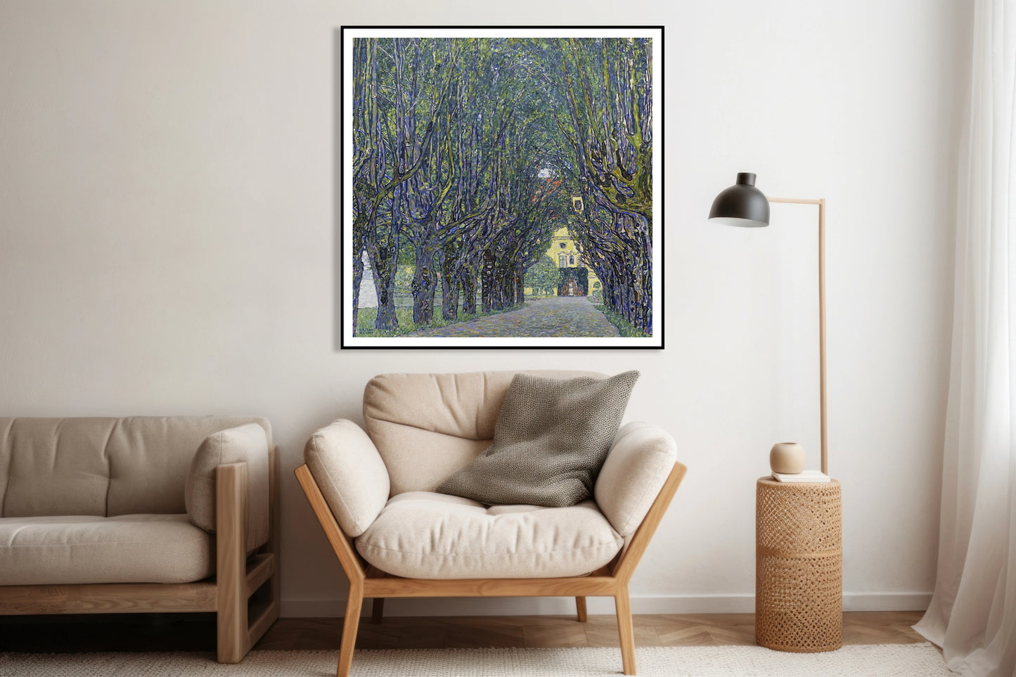 Plakat Allee at Schloss Kammer, Gustaw Klimt Vintage