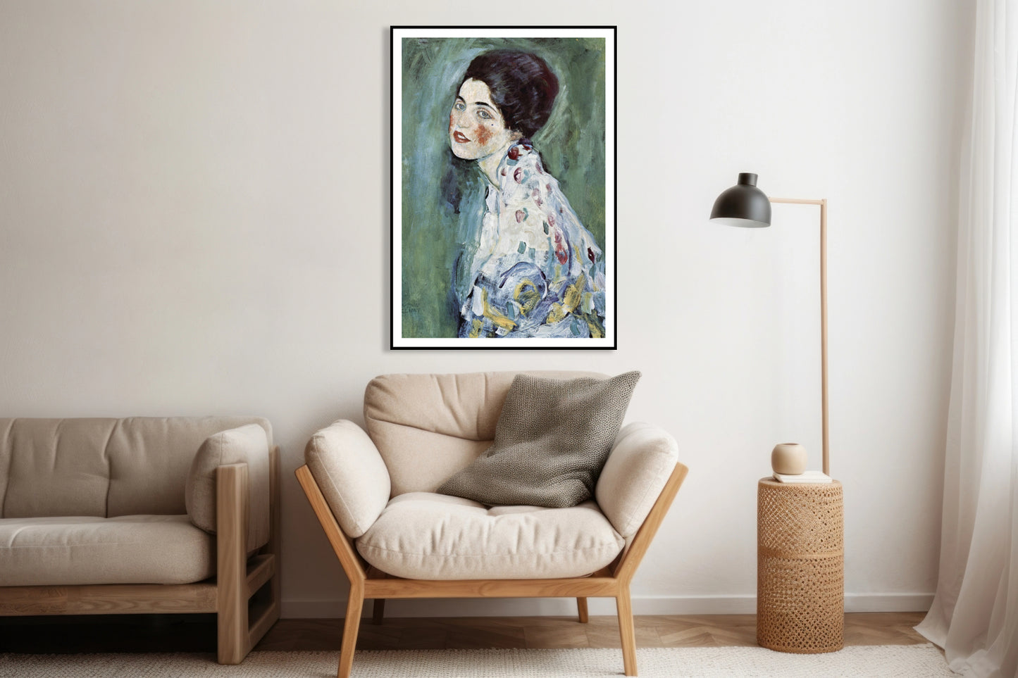 Plakat Portrait of a Lady, Gustaw Klimt Vintage do Salonu