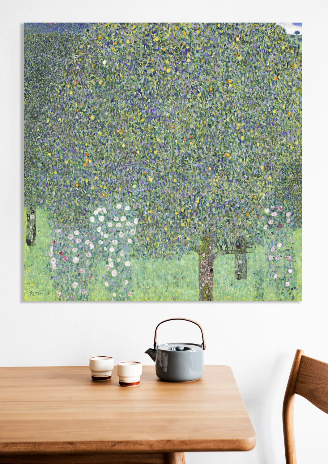 Obraz Rosebushes under the Trees, Klimt Vintage