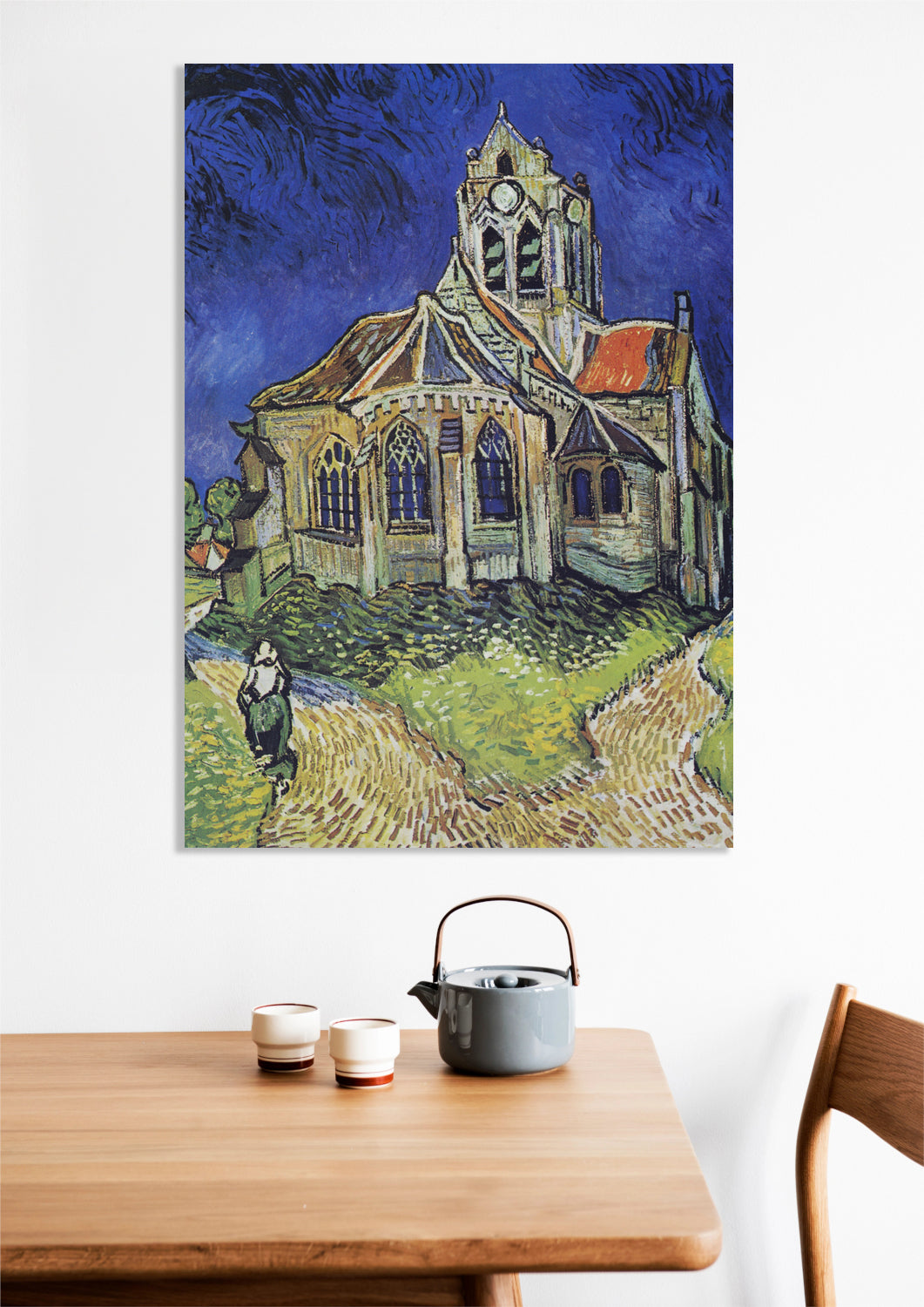 Obraz Kościół w Auvers, Van Gogh Vintage do Salonu
