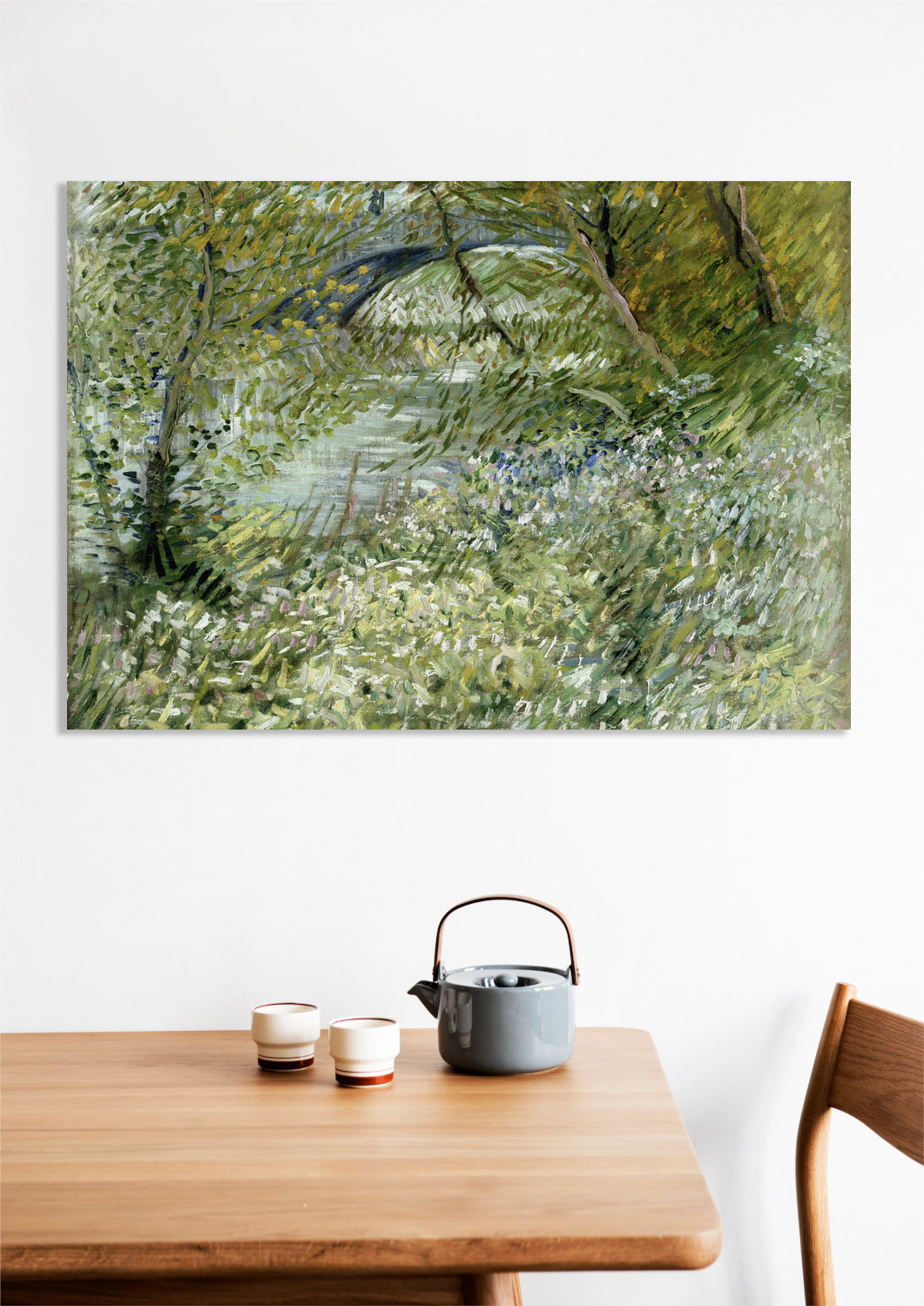 Obraz River Bank in Springtime, Van Gogh Vintage