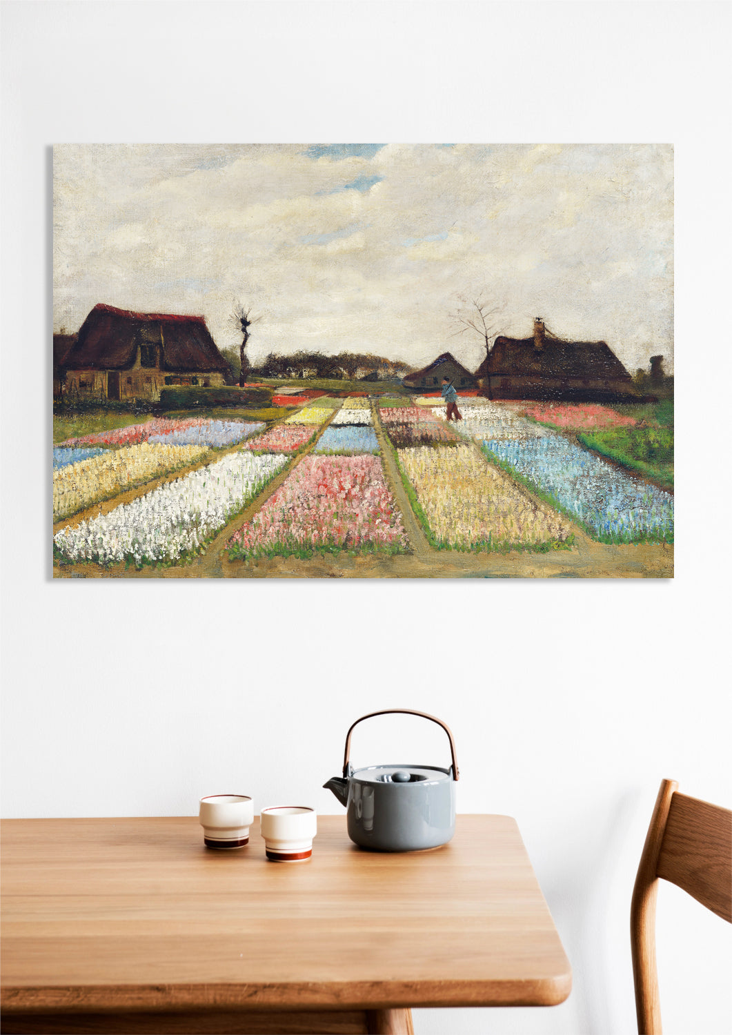 Obraz Flower Beds in Holland, Van Gogh Vintage