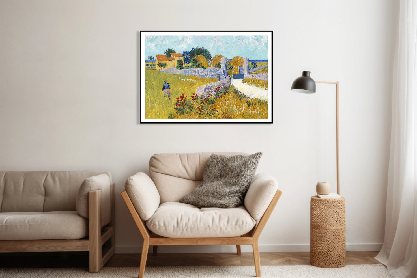Plakat Farmhouse in Provence, Van Gogh Vintage