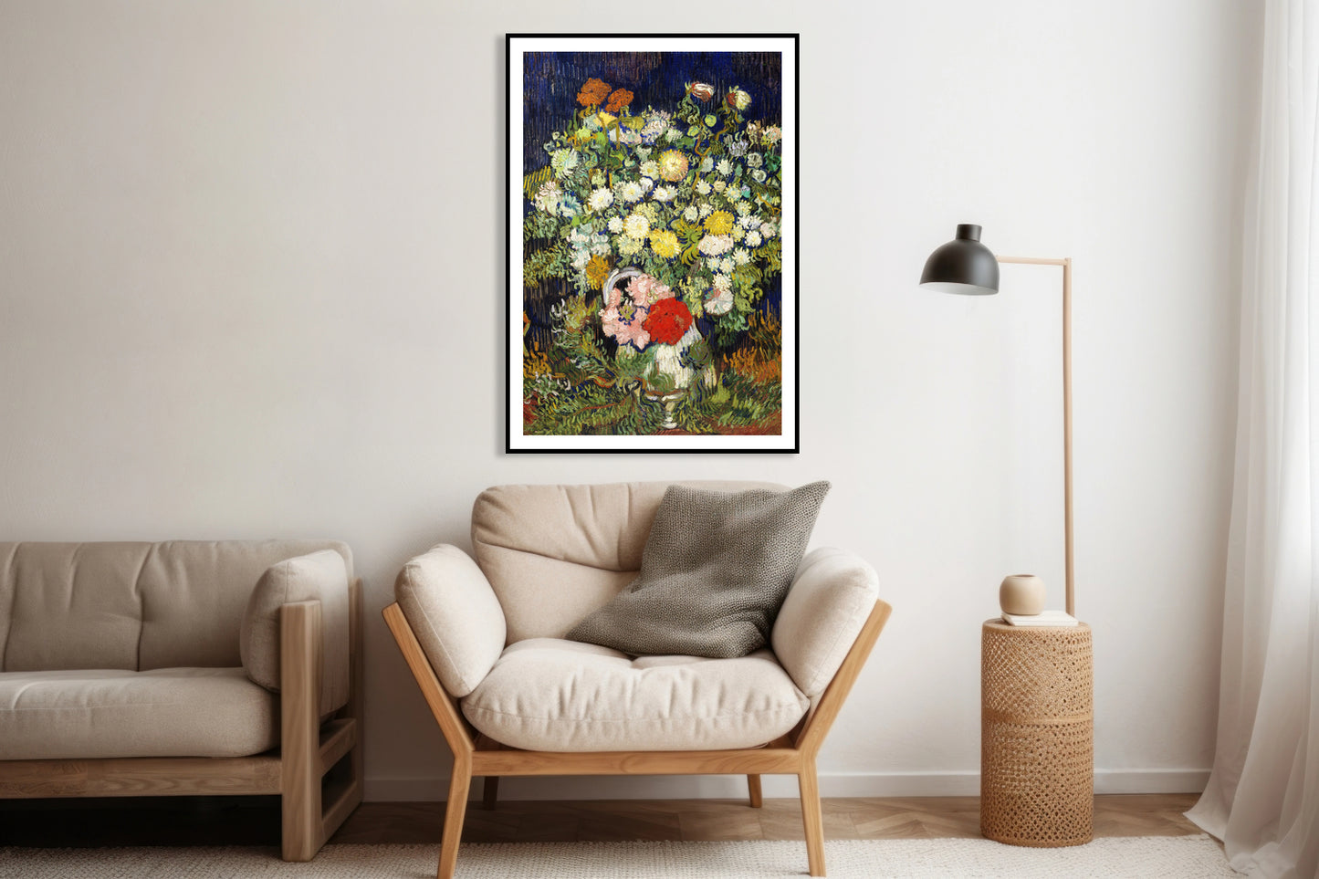 Plakat Bouquet of Flowers in a Vase, Van Gogh Vintage