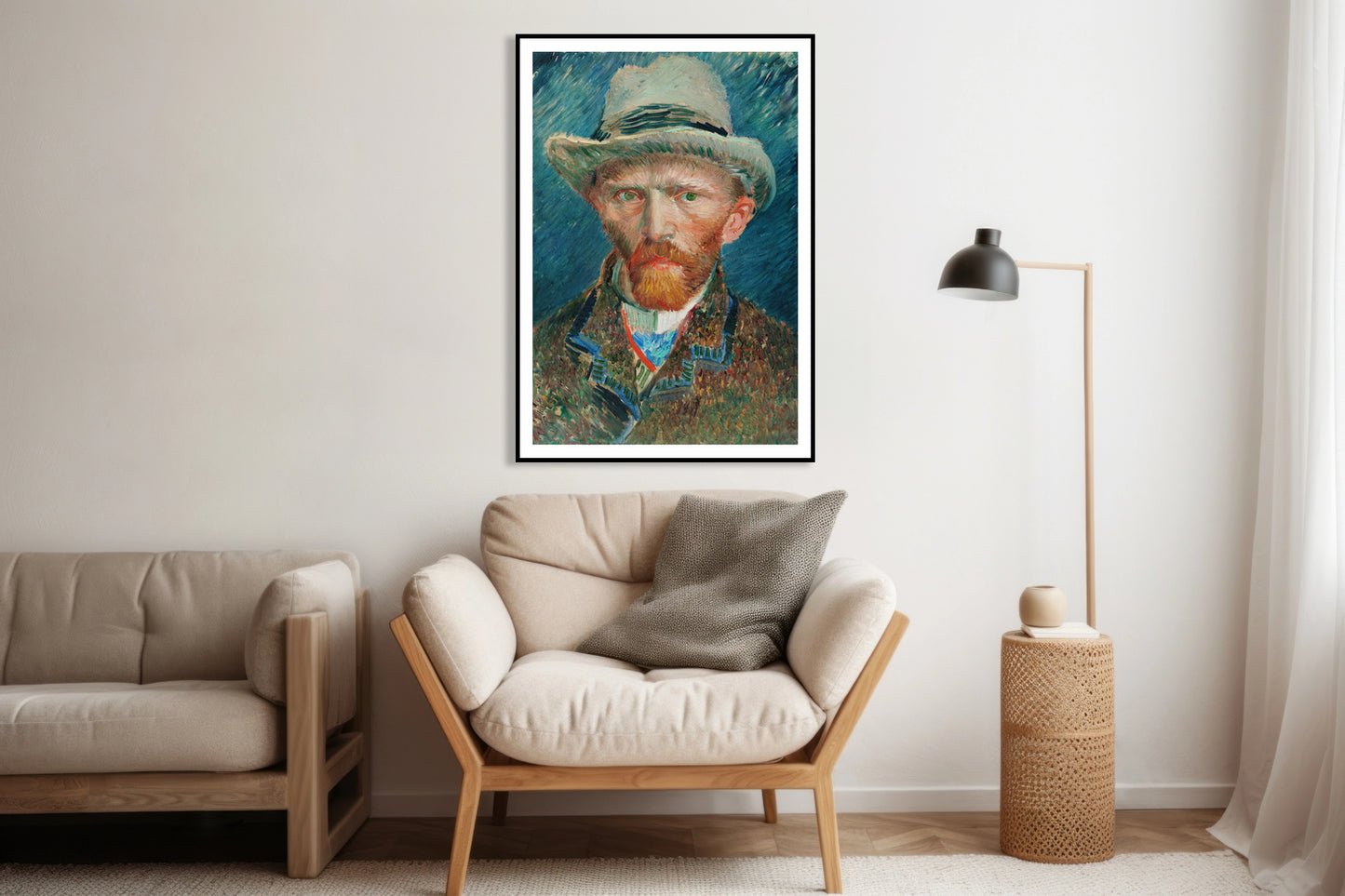 Plakat Self-Portrait 4, Van Gogh Vintage do Salonu