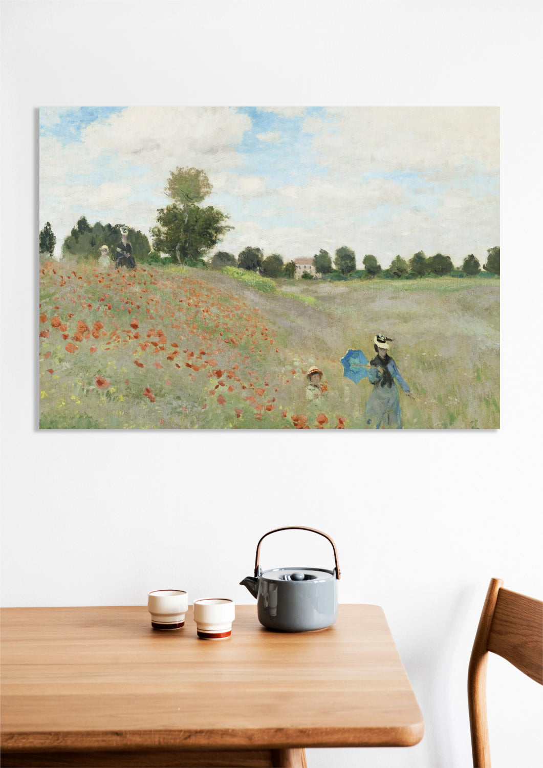 Obraz The Poppy Field near Argenteuil, Monet Vintage