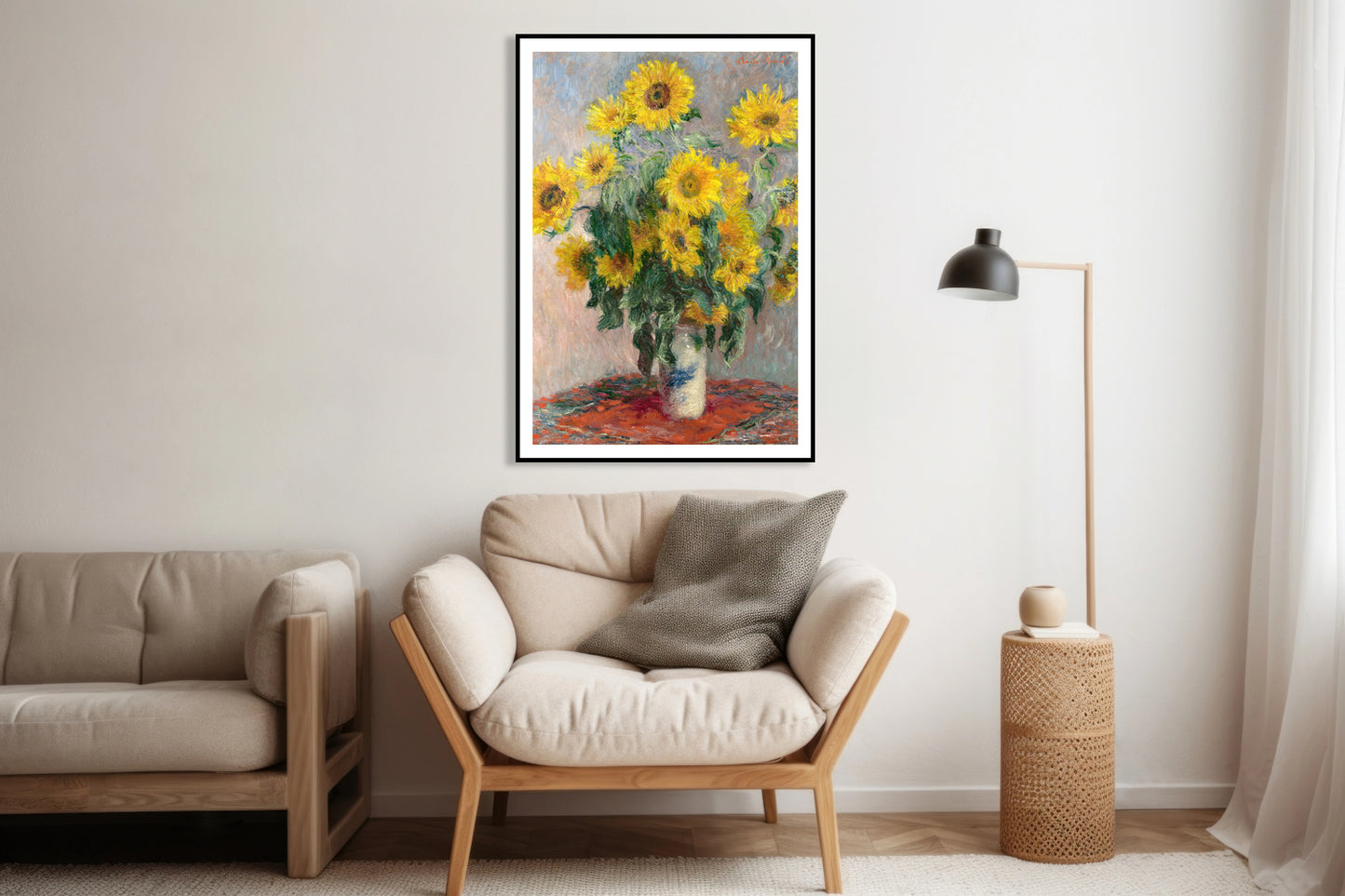 Plakat Bouquet of Sunflowers, Monet Vintage do Salonu