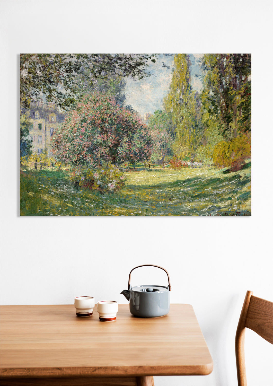 Obraz Landscape: The Parc Monceau, Monet Vintage