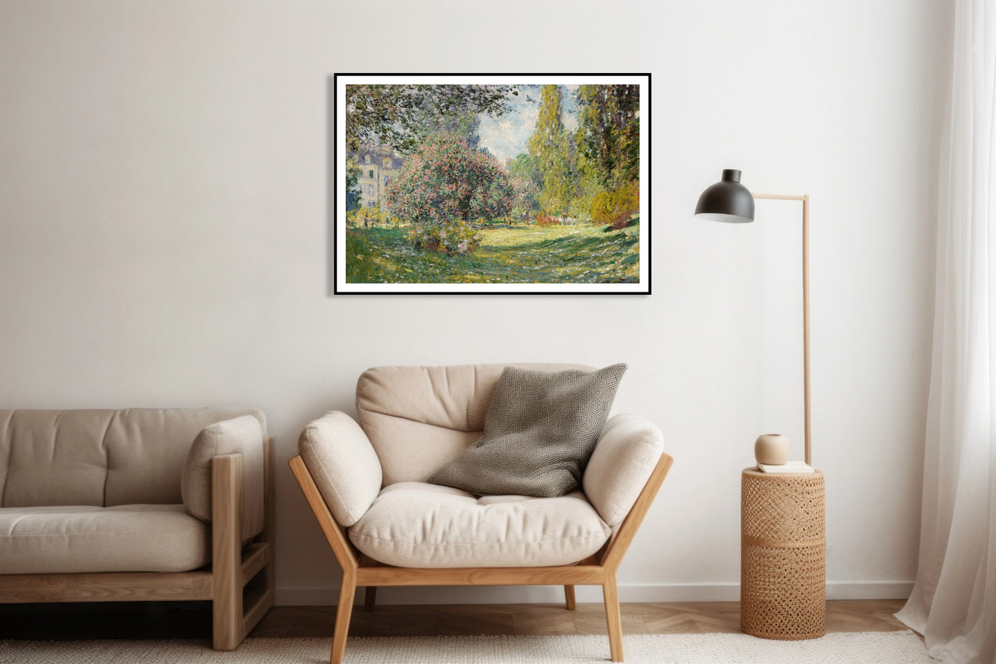Plakat Landscape: The Parc Monceau, Monet Vintage