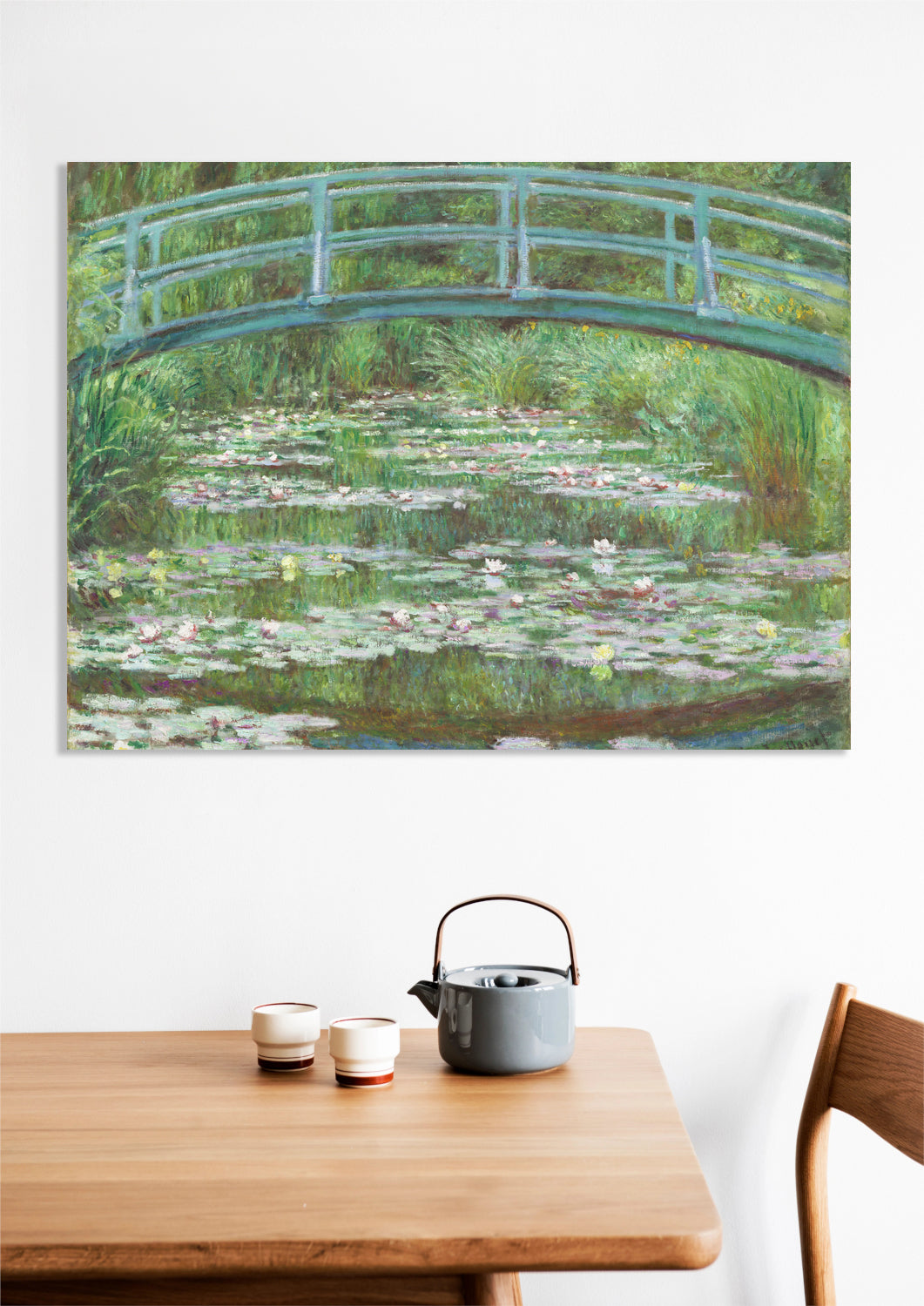 Obraz The Japanese Footbridge, Monet Vintage