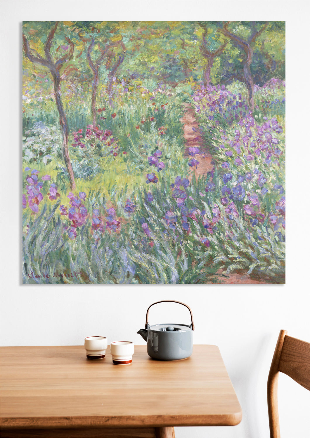 Obraz The Artist’s Garden in Giverny, Monet Vintage
