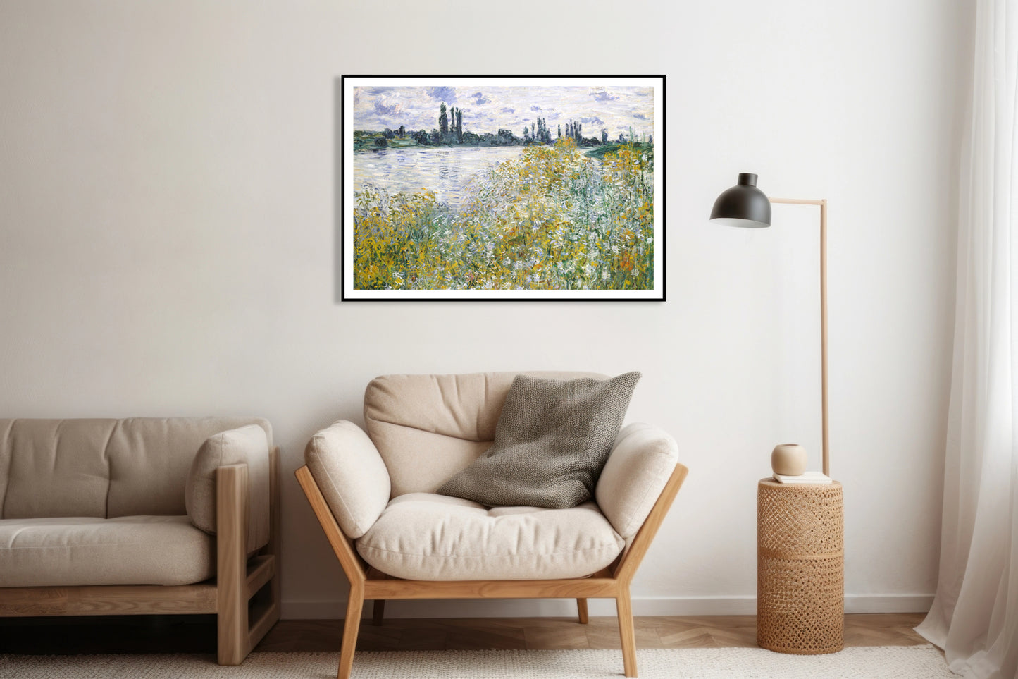 Plakat Île aux Fleurs near Vétheuil, Monet Vintage