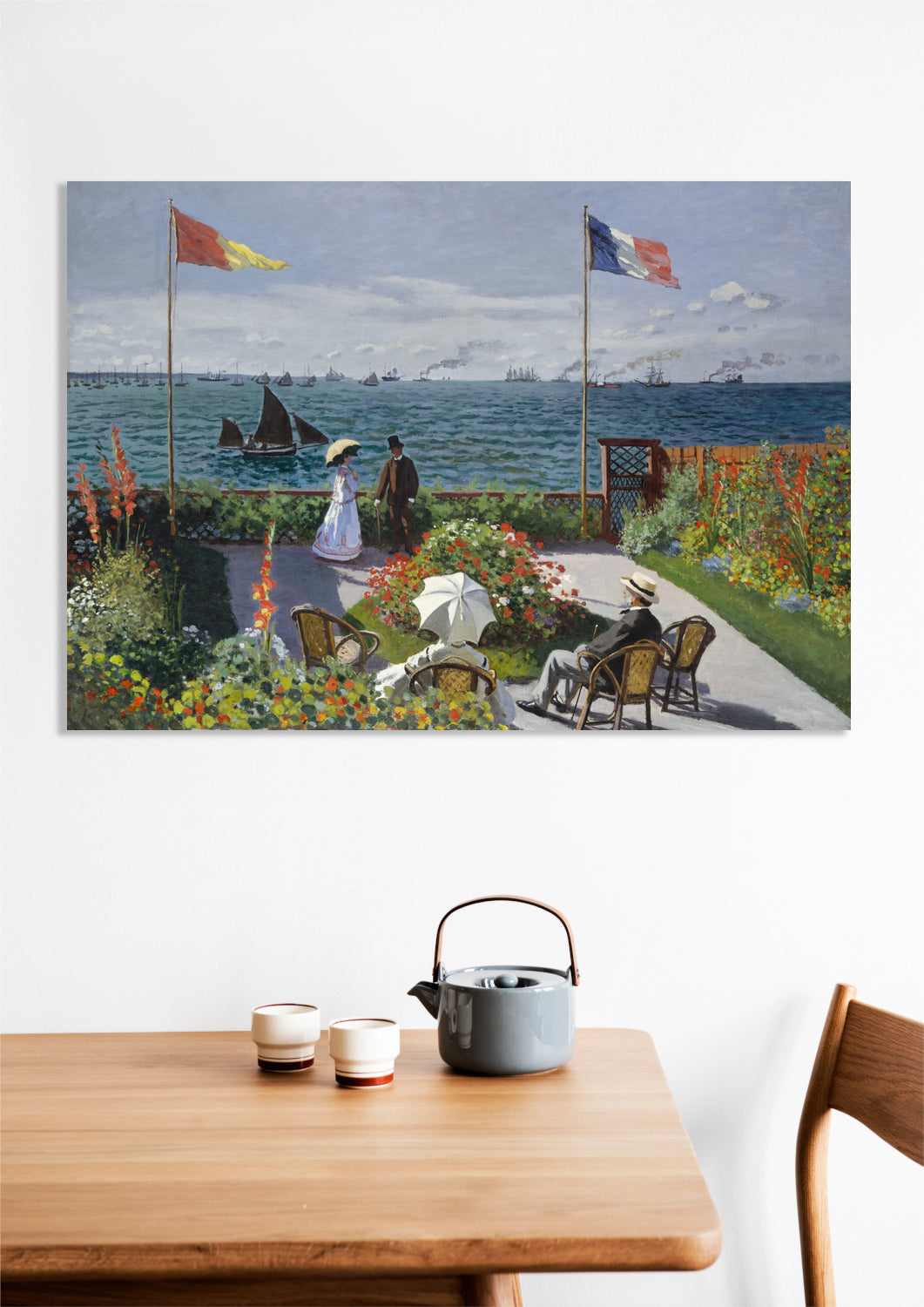Obraz Garden at Sainte-Adresse, Monet Vintage
