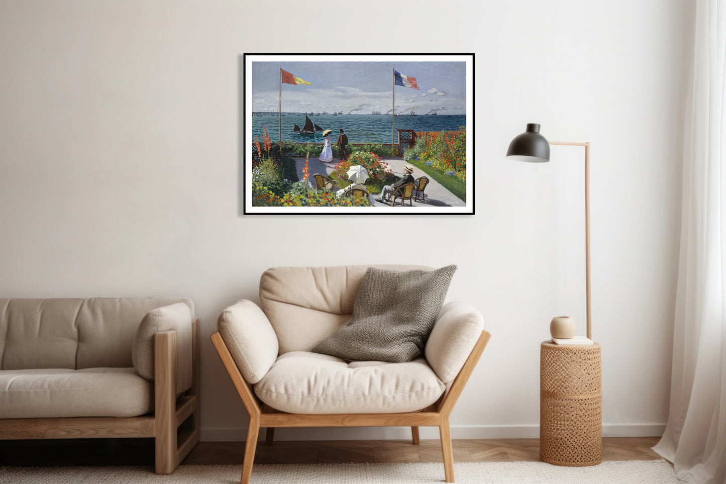 Plakat Garden at Sainte-Adresse, Monet Vintage