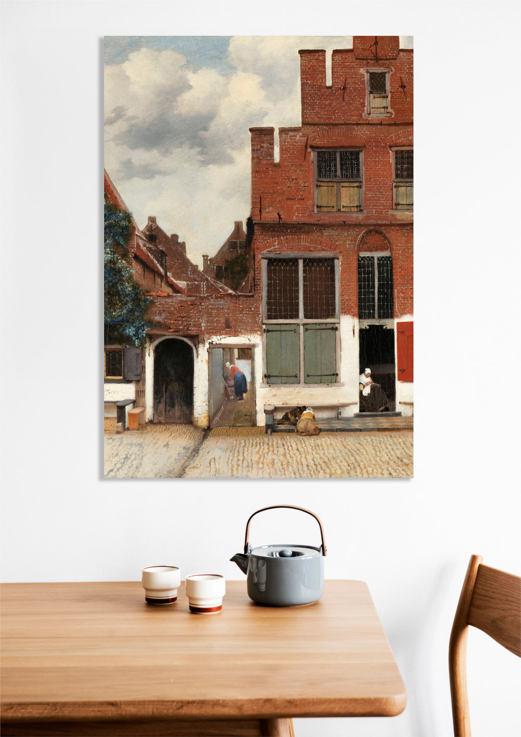 Obraz The Little Street, Vermeer Vintage do Salonu