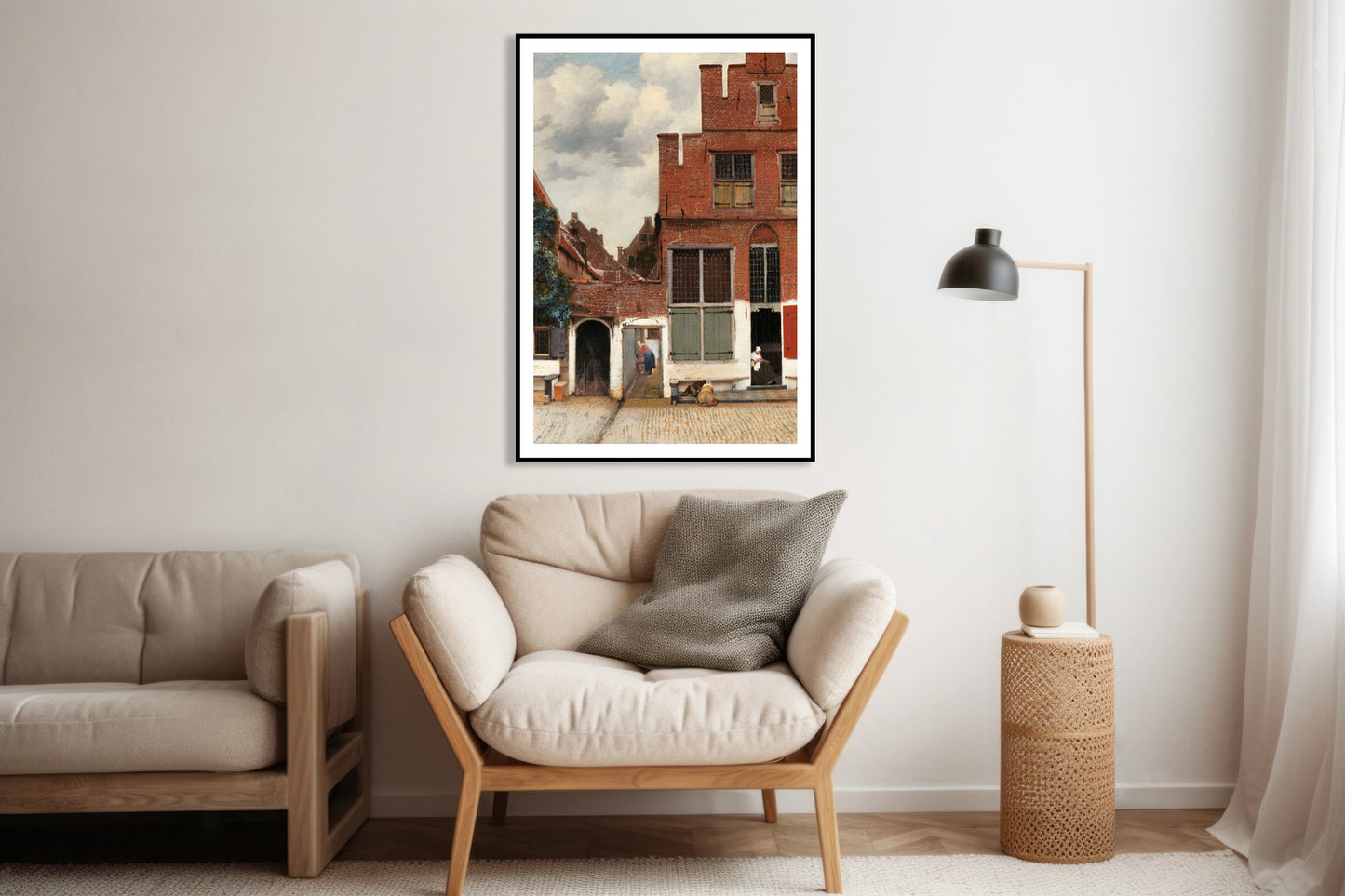 Plakat The Little Street, Vermeer Vintage do Salonu