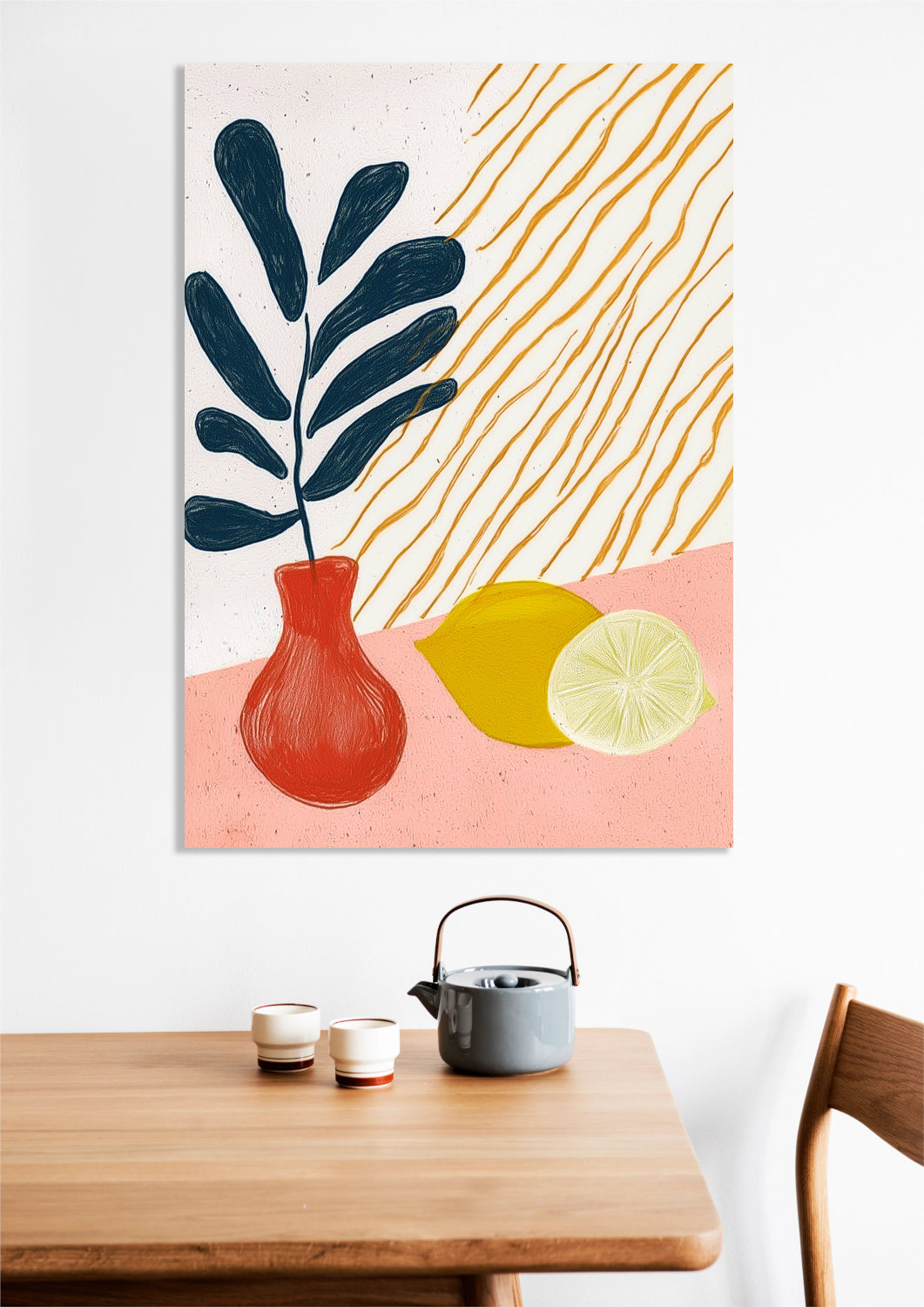Obraz Wazon Minimalistyczny , Wnętrza Styl Skandynawski, Boho