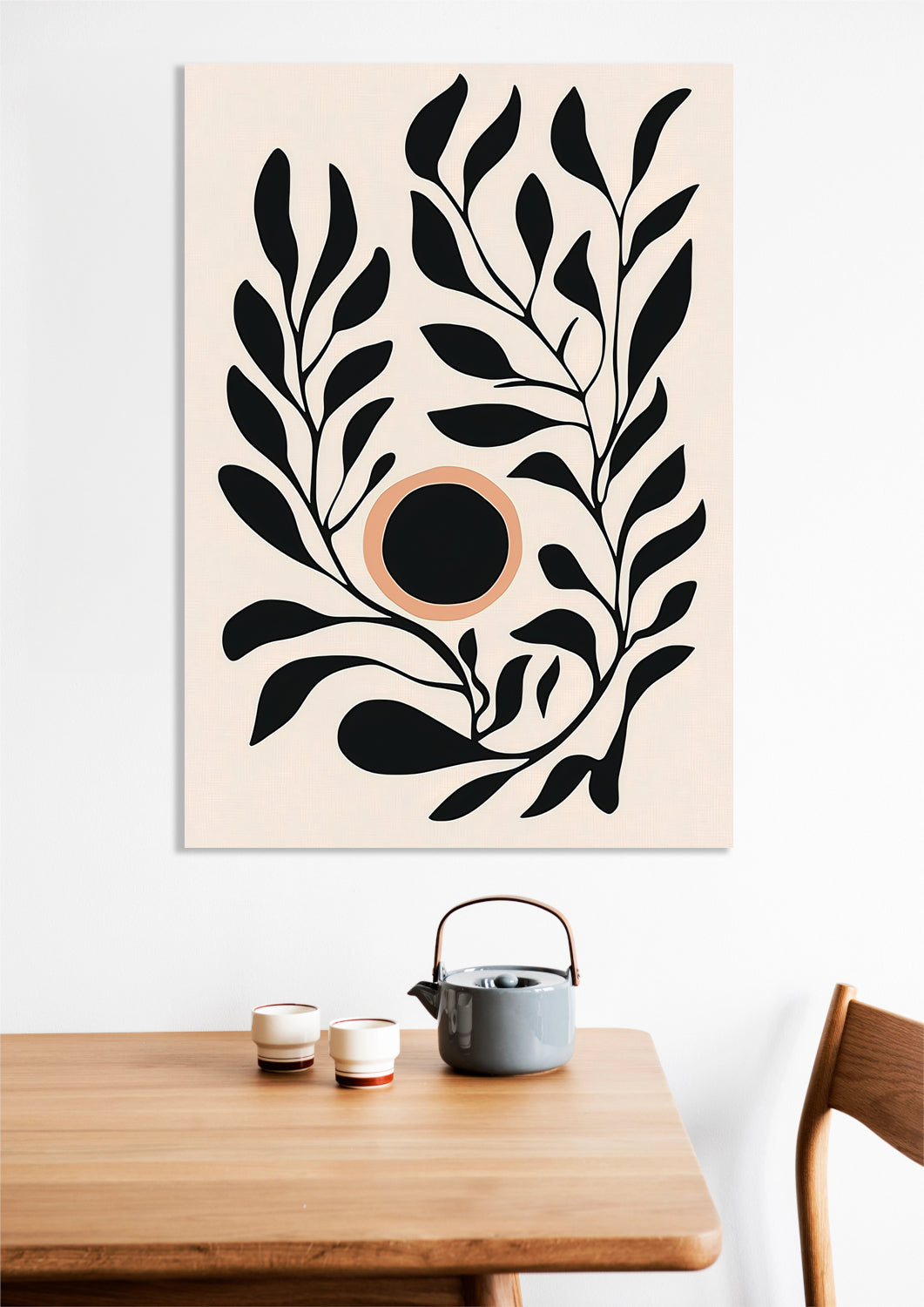 Obraz Kwietnik 2 Minimalistyczny , Wnętrza Styl Skandynawski, Boho