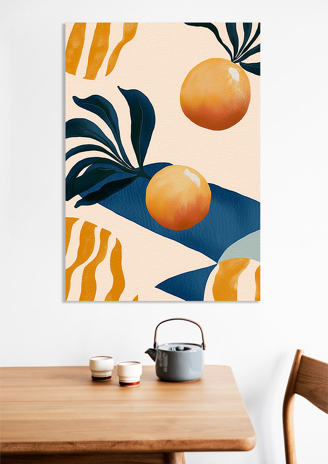 Obraz Nowoczesny Owoce I Pomarańcze 2 I Pop Art Vintage do Salonu