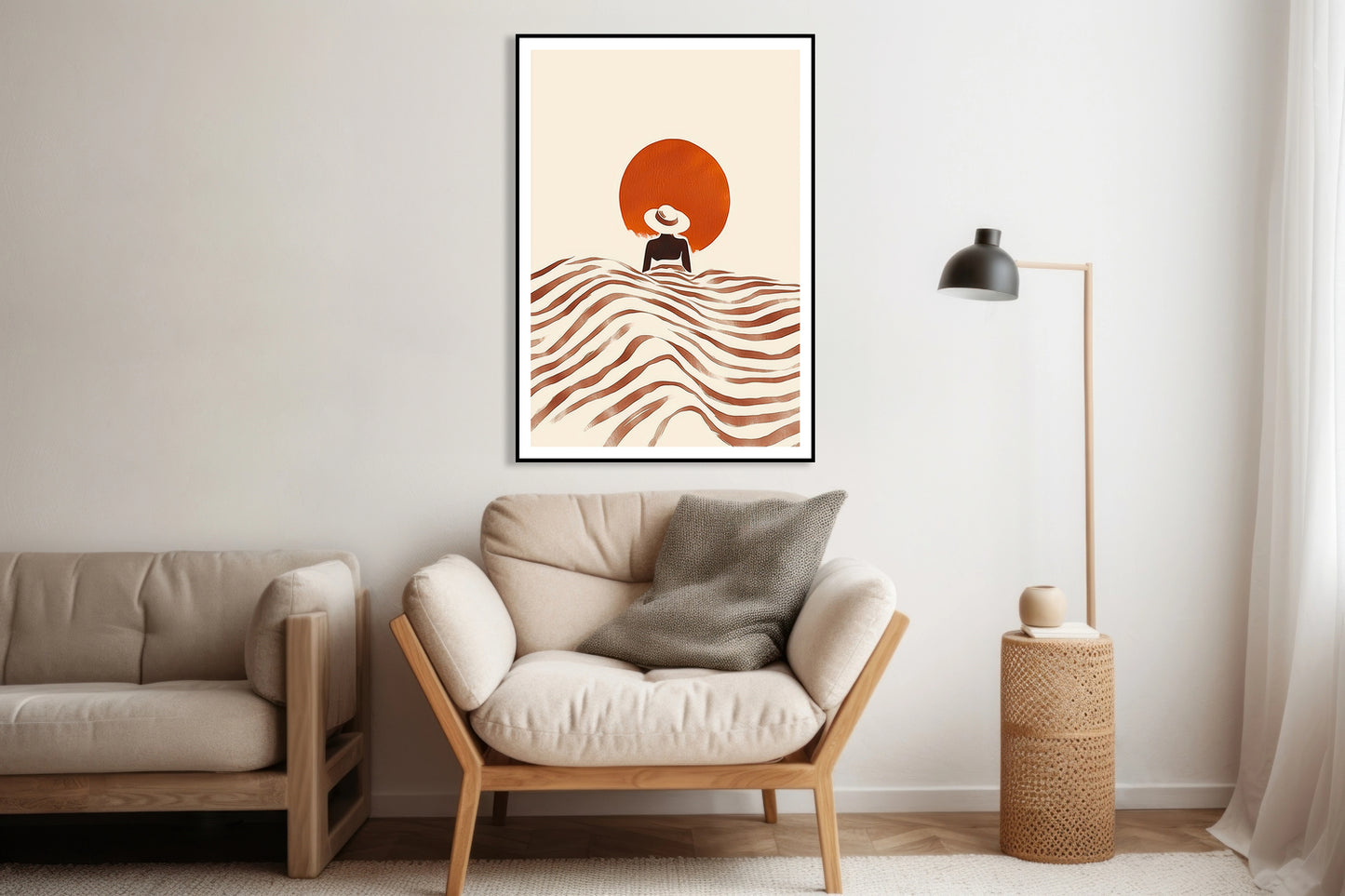 Plakat Chill Minimalistyczny , Wnętrza Styl Skandynawski, Boho