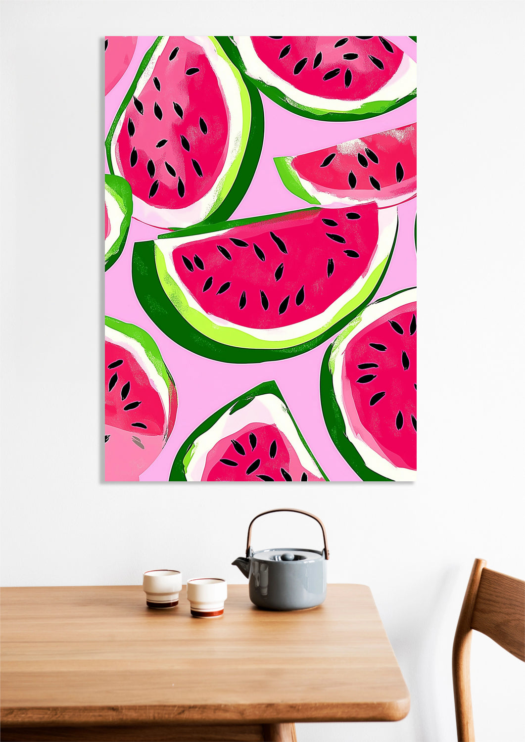 Obraz Nowoczesny Owoce I ArbuzyI Pop Art Vintage do Salonu