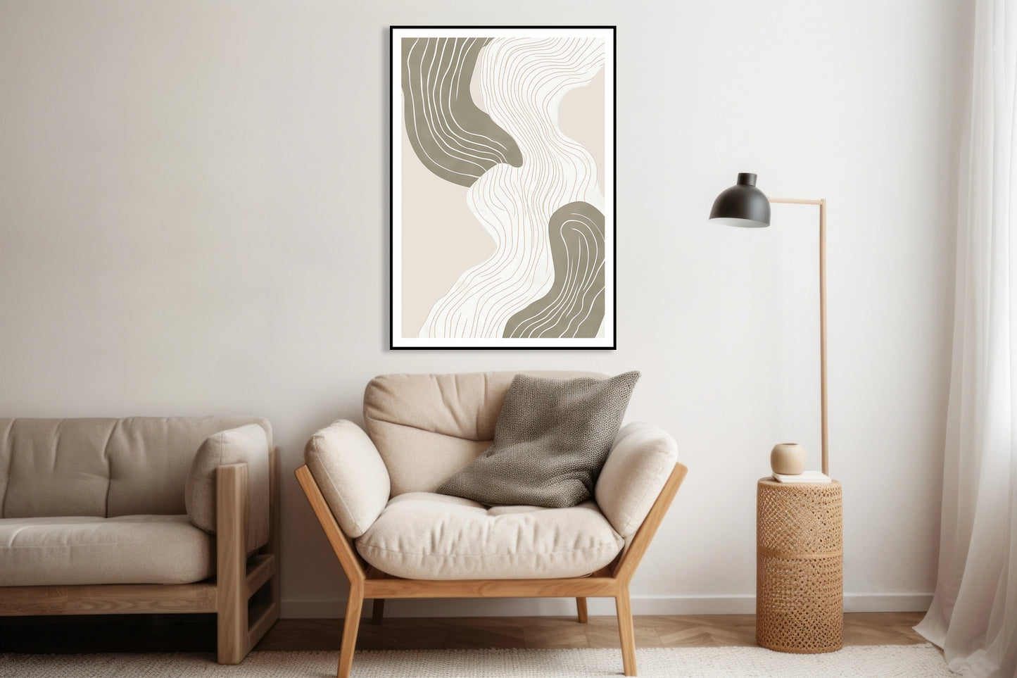 Plakat Wiral Minimalistyczny , Wnętrza Styl Skandynawski, Boho
