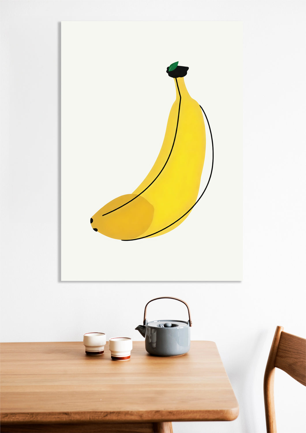 Obraz Nowoczesny Owoce I Banan I Pop Art Vintage do Salonu
