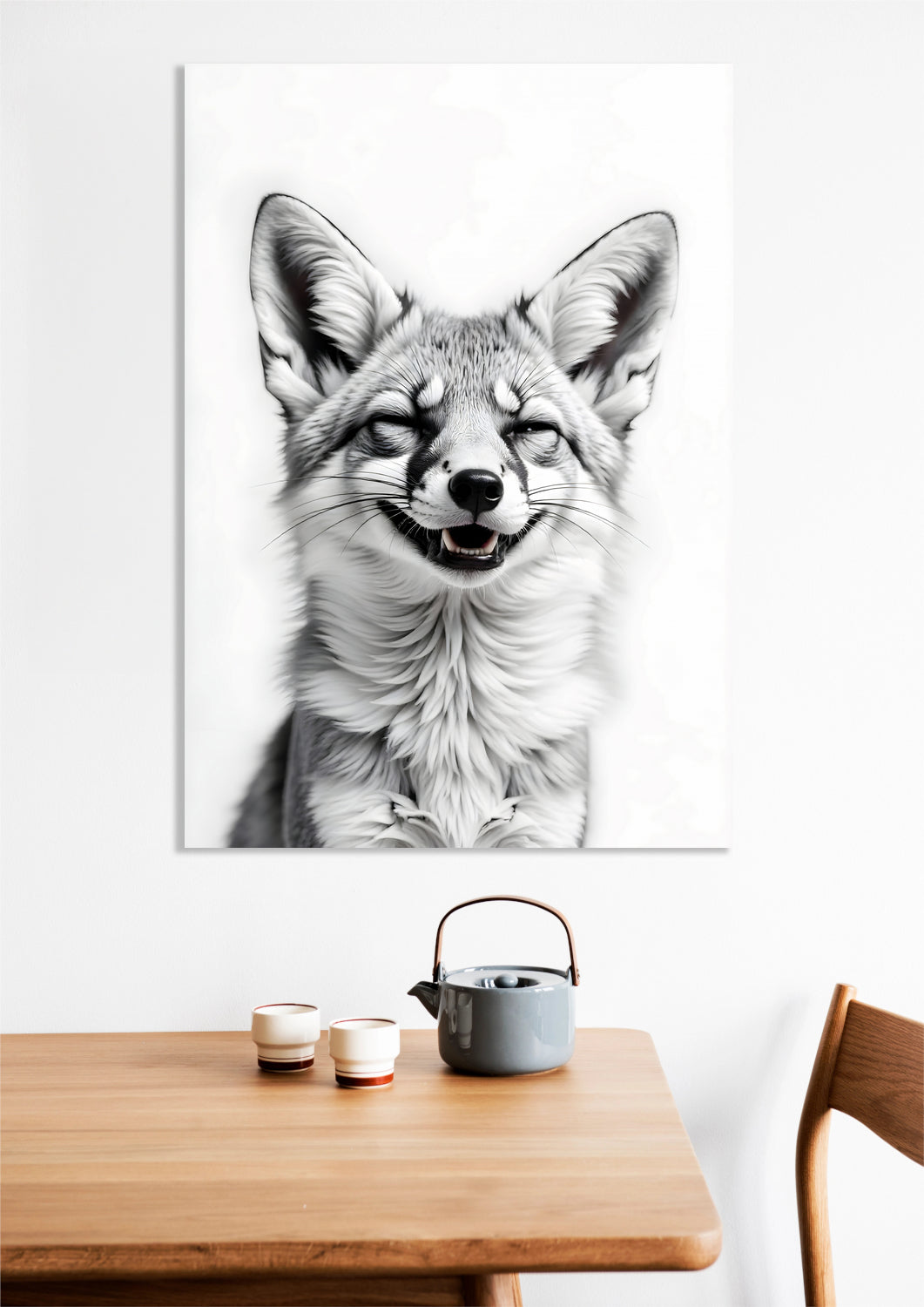 Obraz Vintage Artystyczny | Lisek | Portret Zwierząt Pop Art