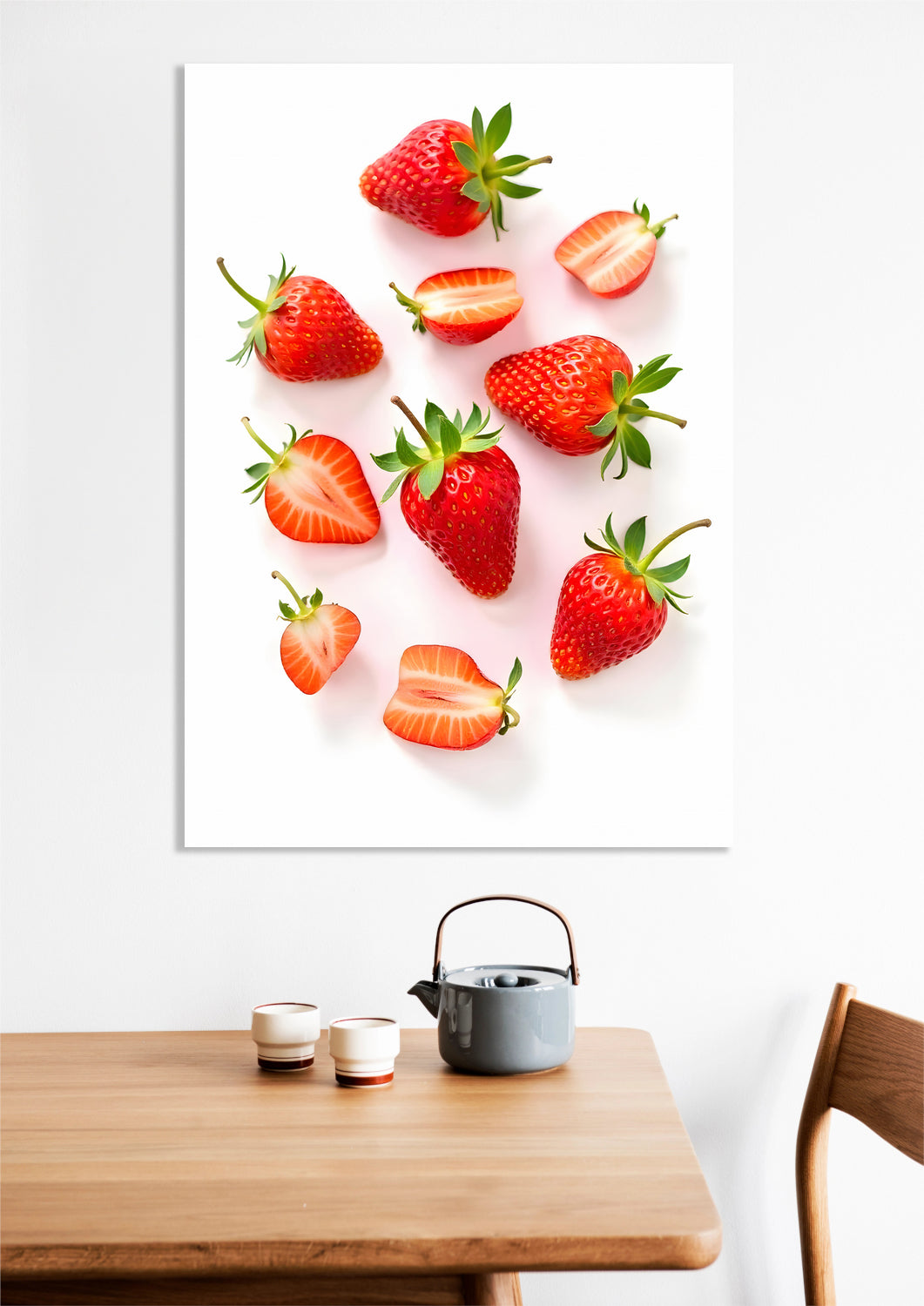 Obraz Nowoczesny Owoce I Truskawki I Pop Art Vintage do Salonu