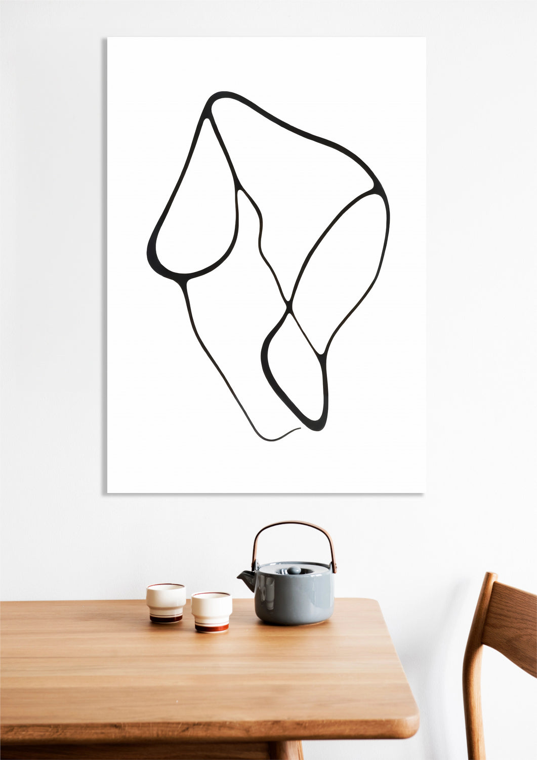 Obraz Kreśla 1 Minimalistyczny , Wnętrza Styl Skandynawski, Boho