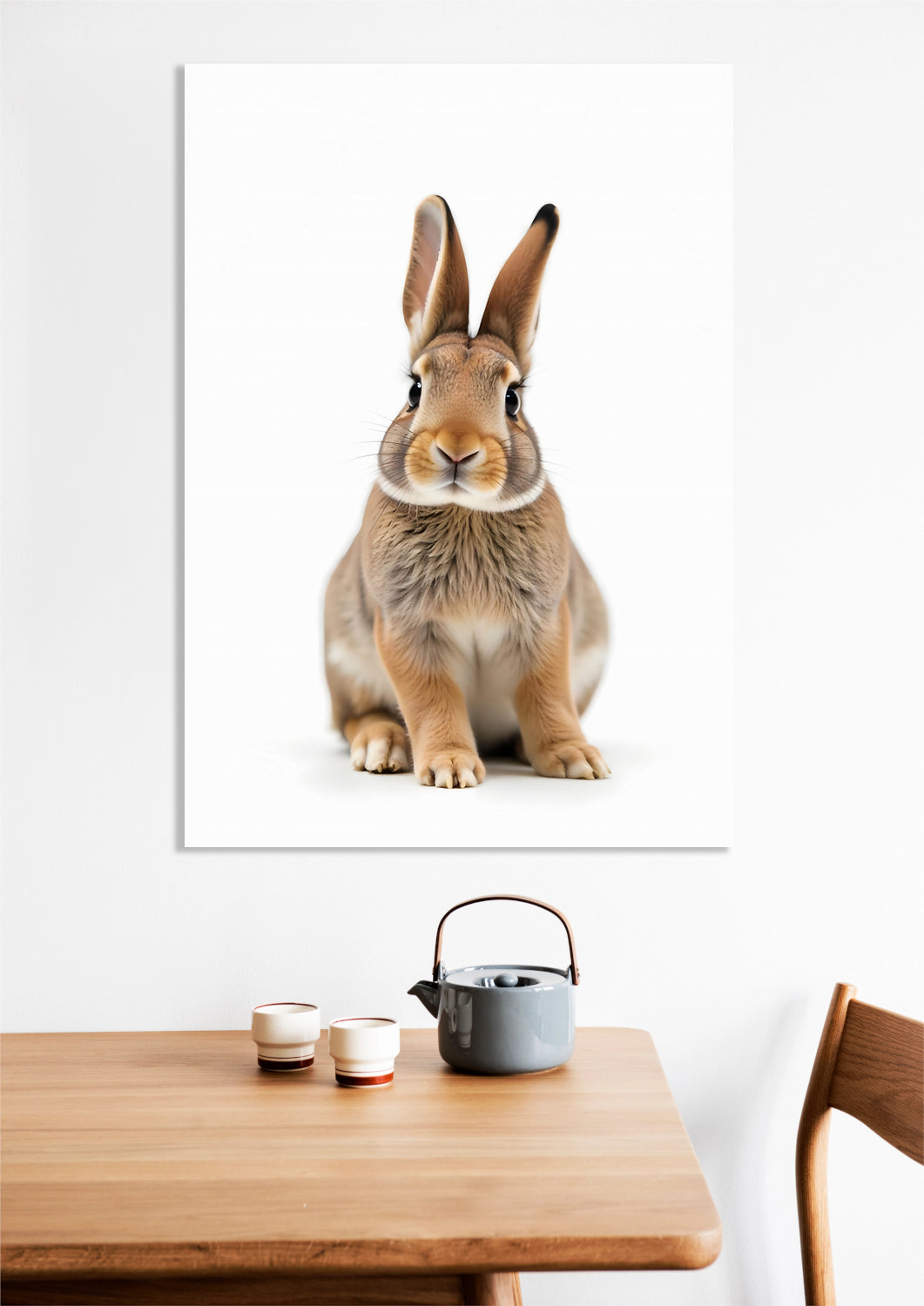Obraz Vintage Artystyczny | Królik 2 | Portret Zwierząt Pop Art