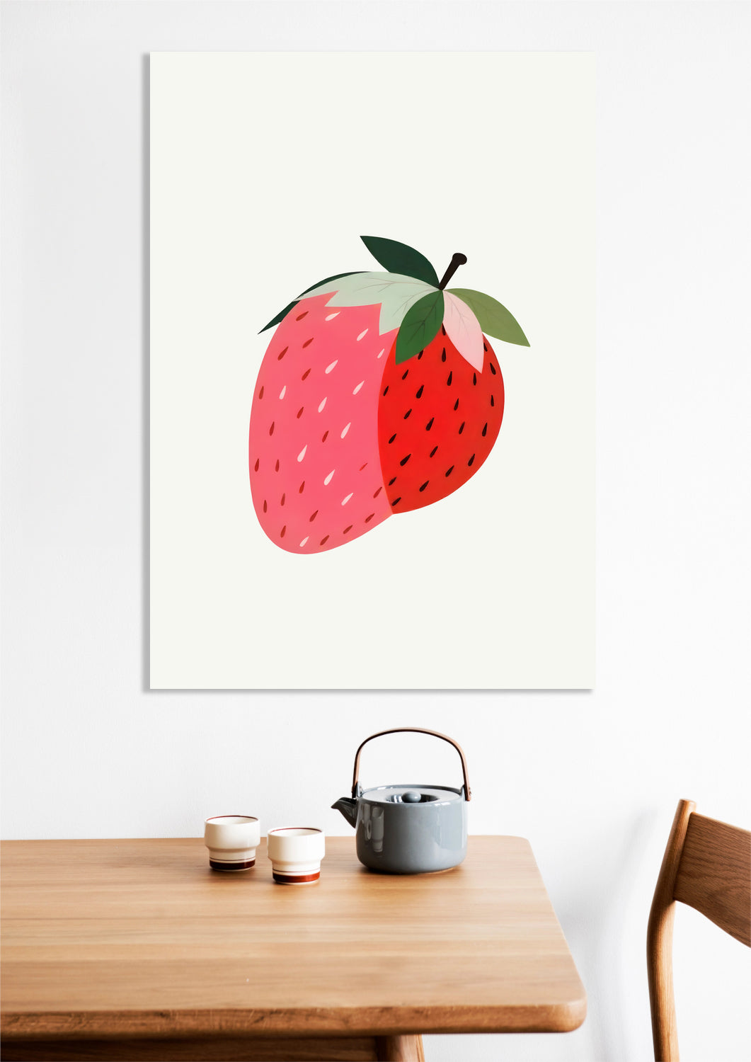 Obraz Nowoczesny Owoce I TruskawkaI Pop Art Vintage